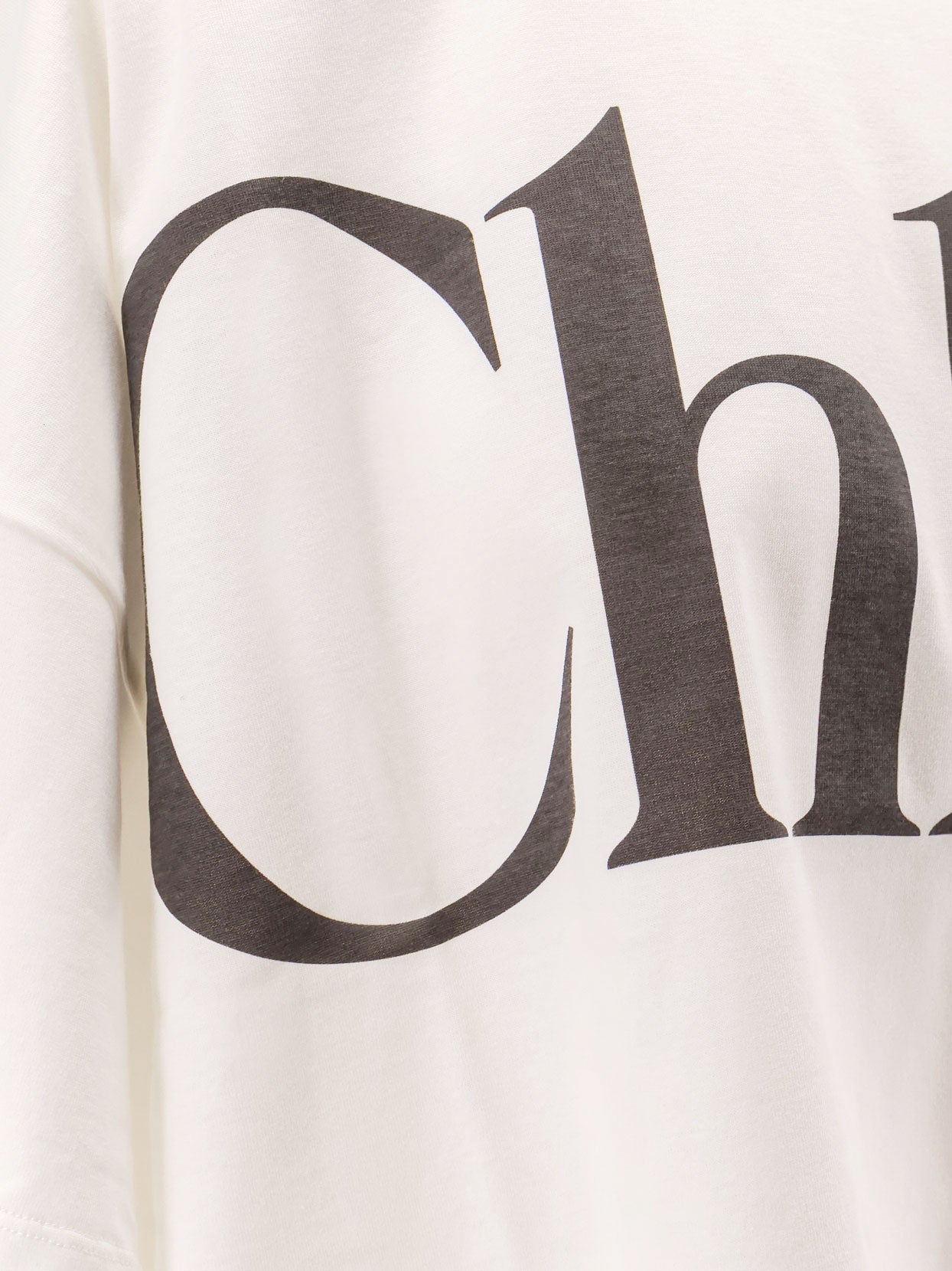 Chloe' Cropped Cotton T Shirt