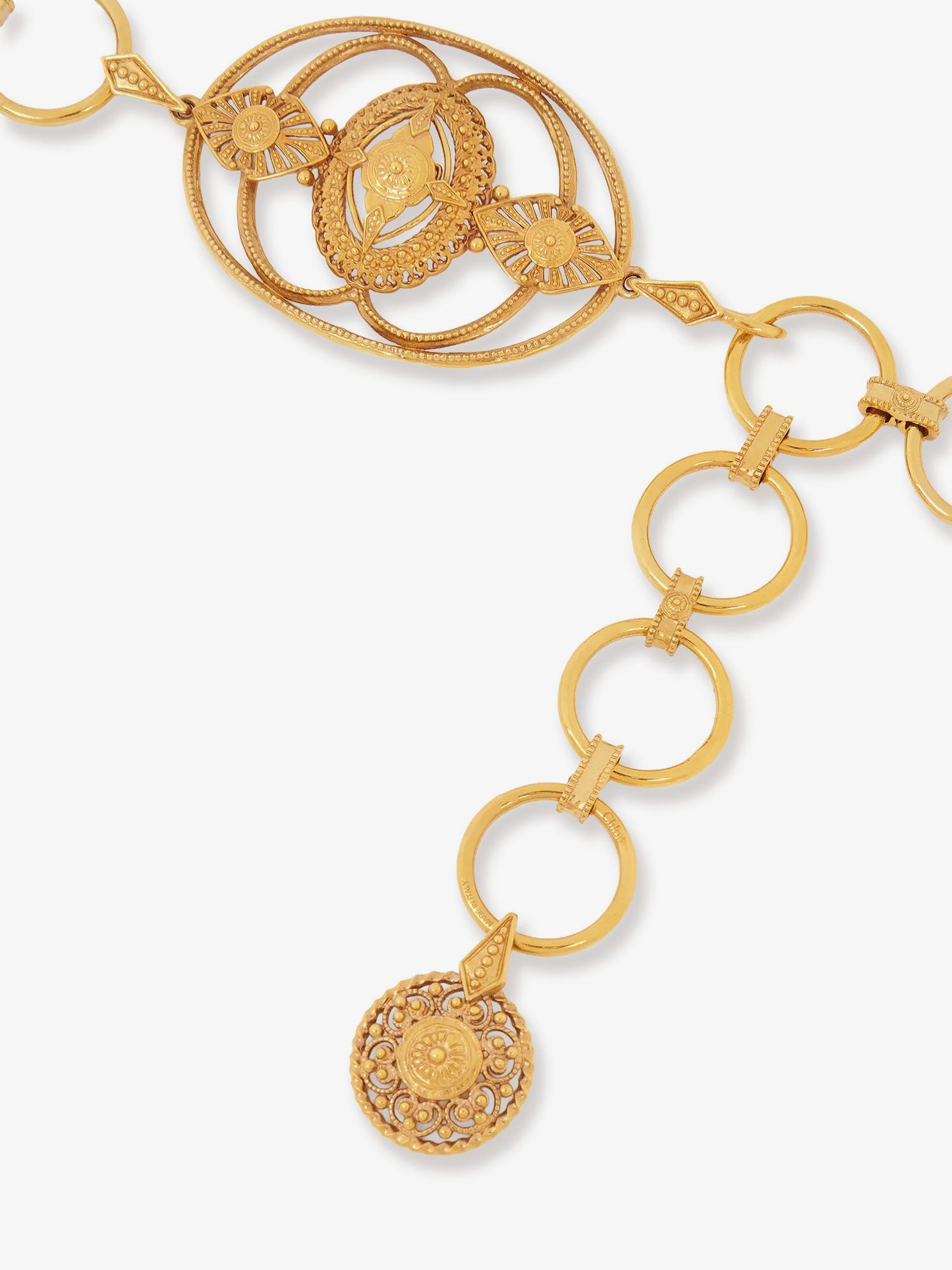 Chloe' Chloé Amulet Brass Belt