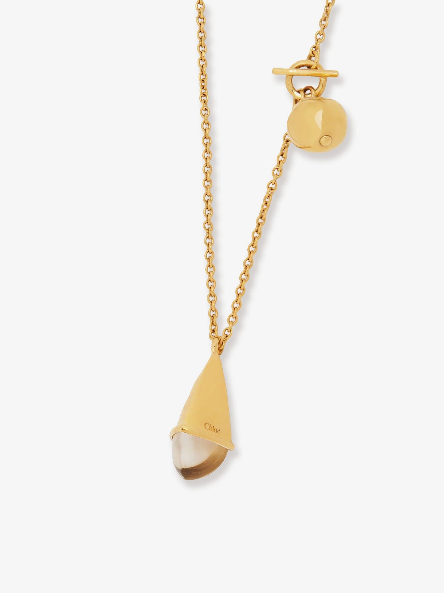 Chloe' Chloé Prism Brass Necklace