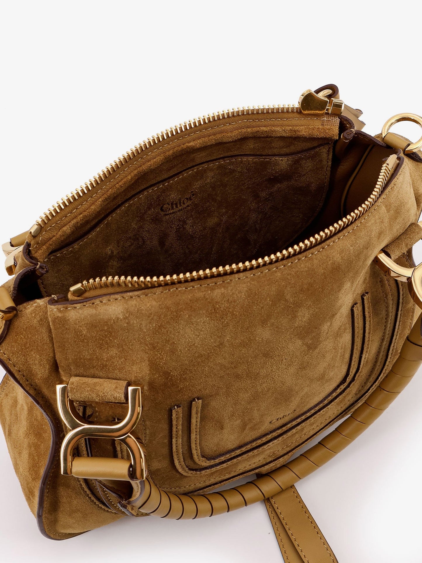 Chloe' Marcie Small Suede Shoulder Bag