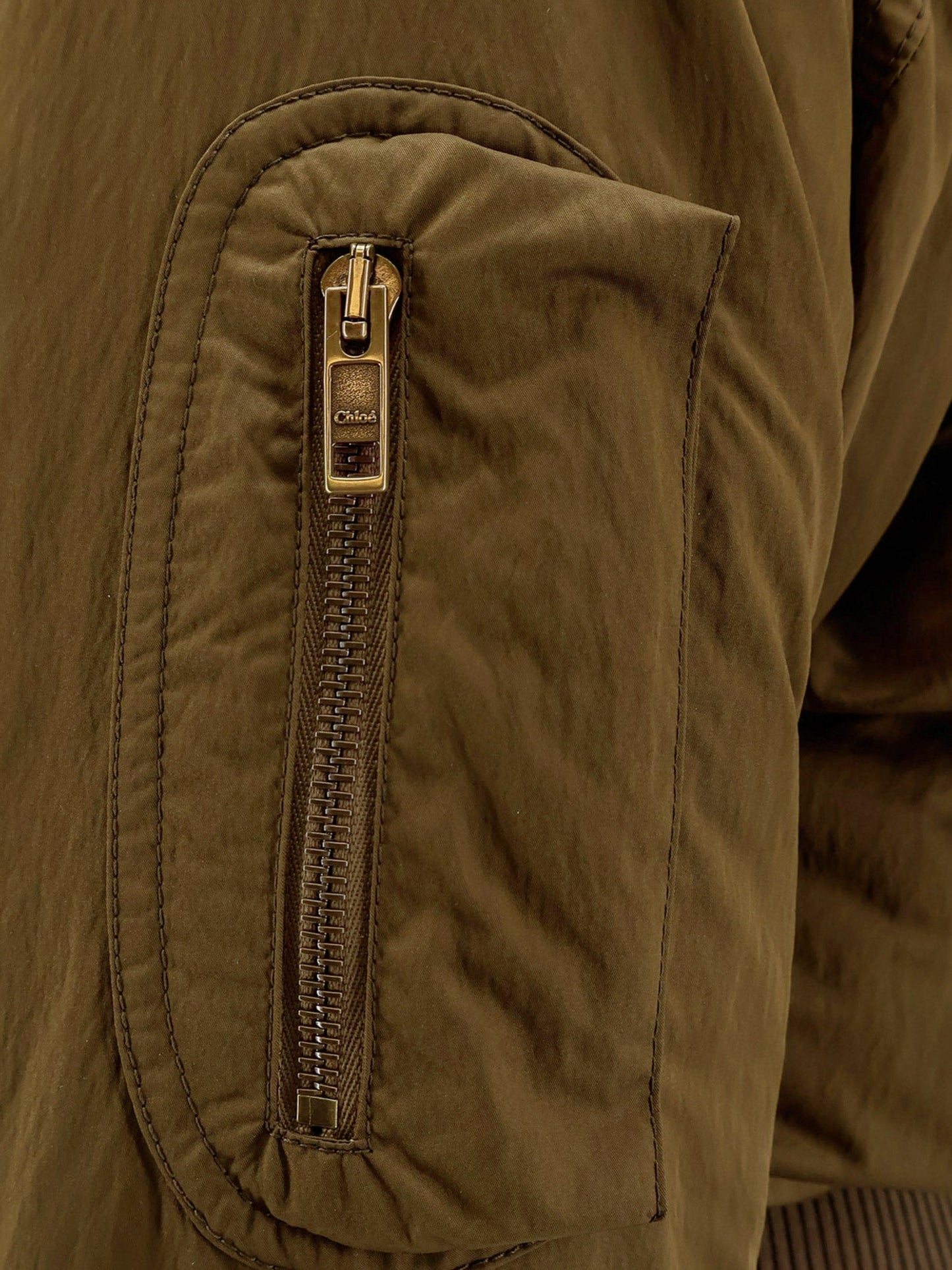 Chloe' Nylon Bomber Jacket