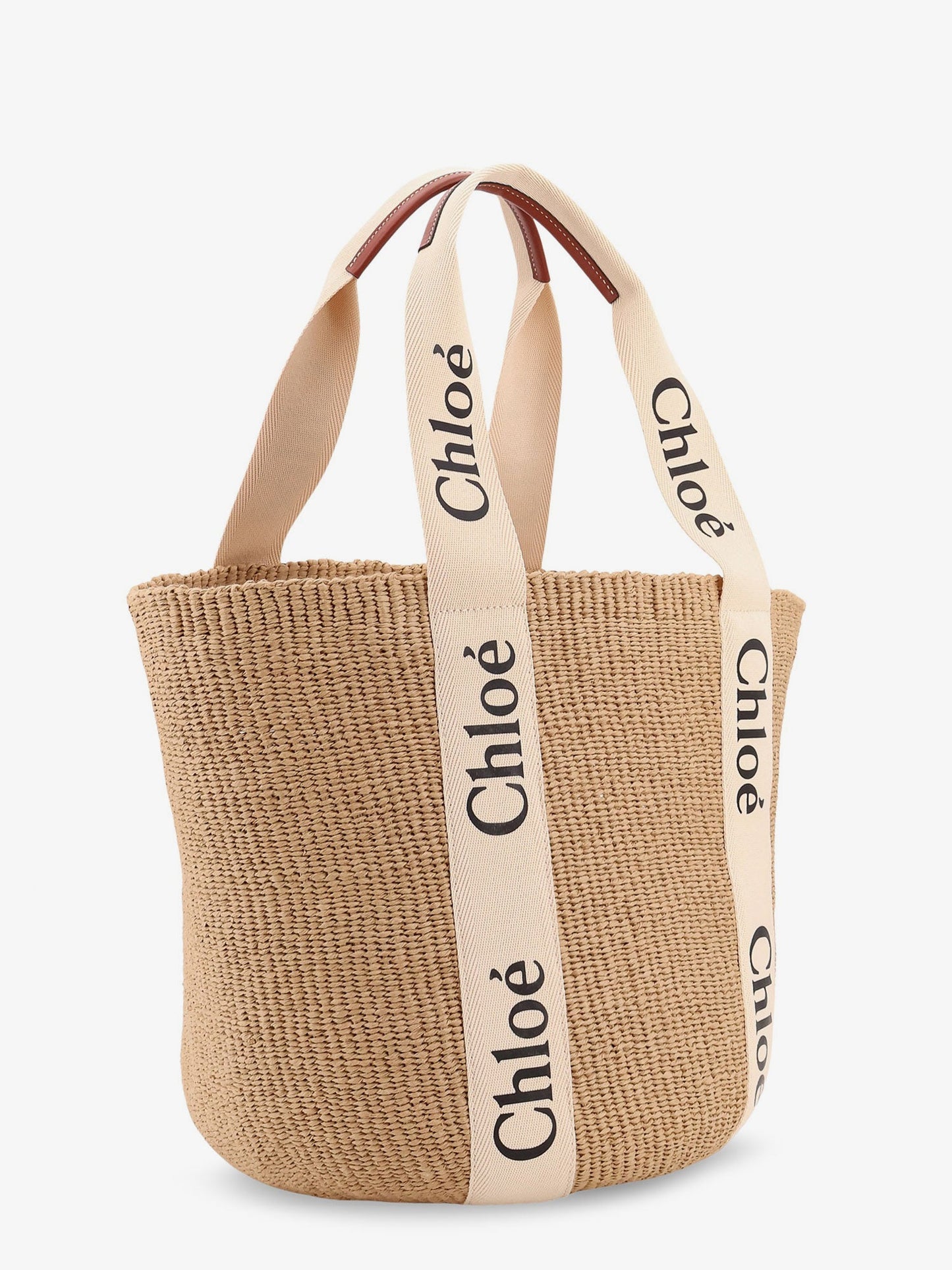 Chloe' Woody Rafia Shoulder Bag