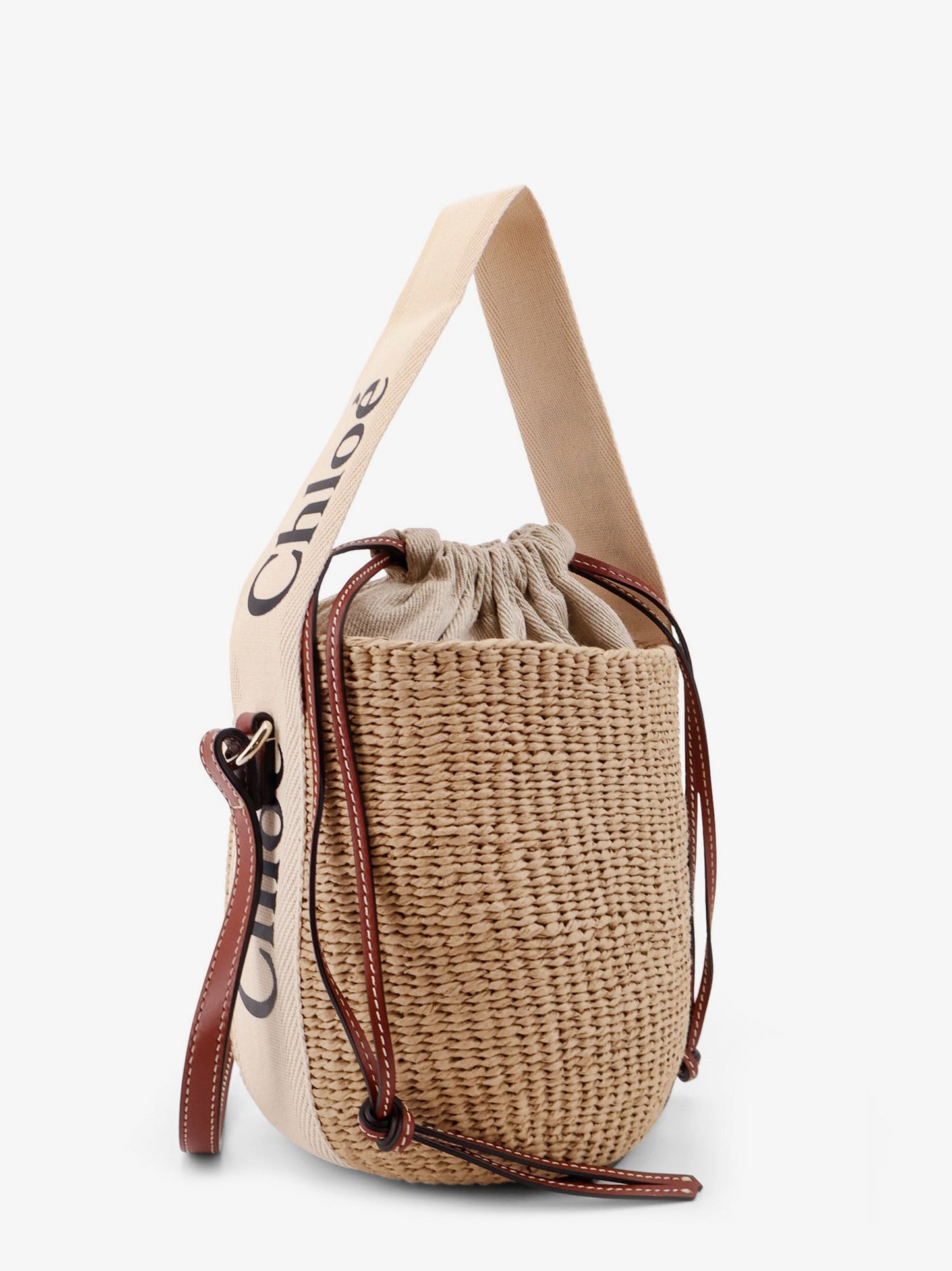 Chloe' Woody Rafia Bucket Bag