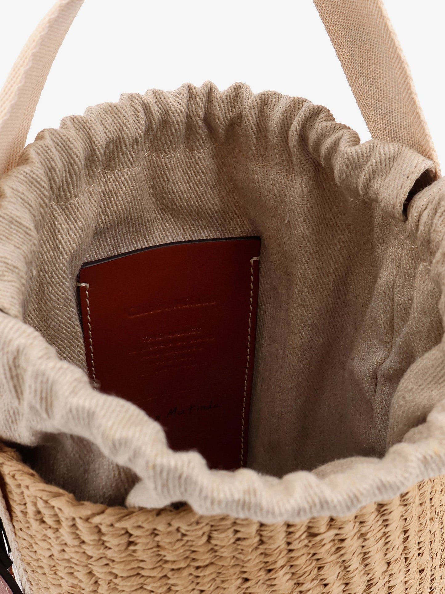 Chloe' Woody Rafia Bucket Bag