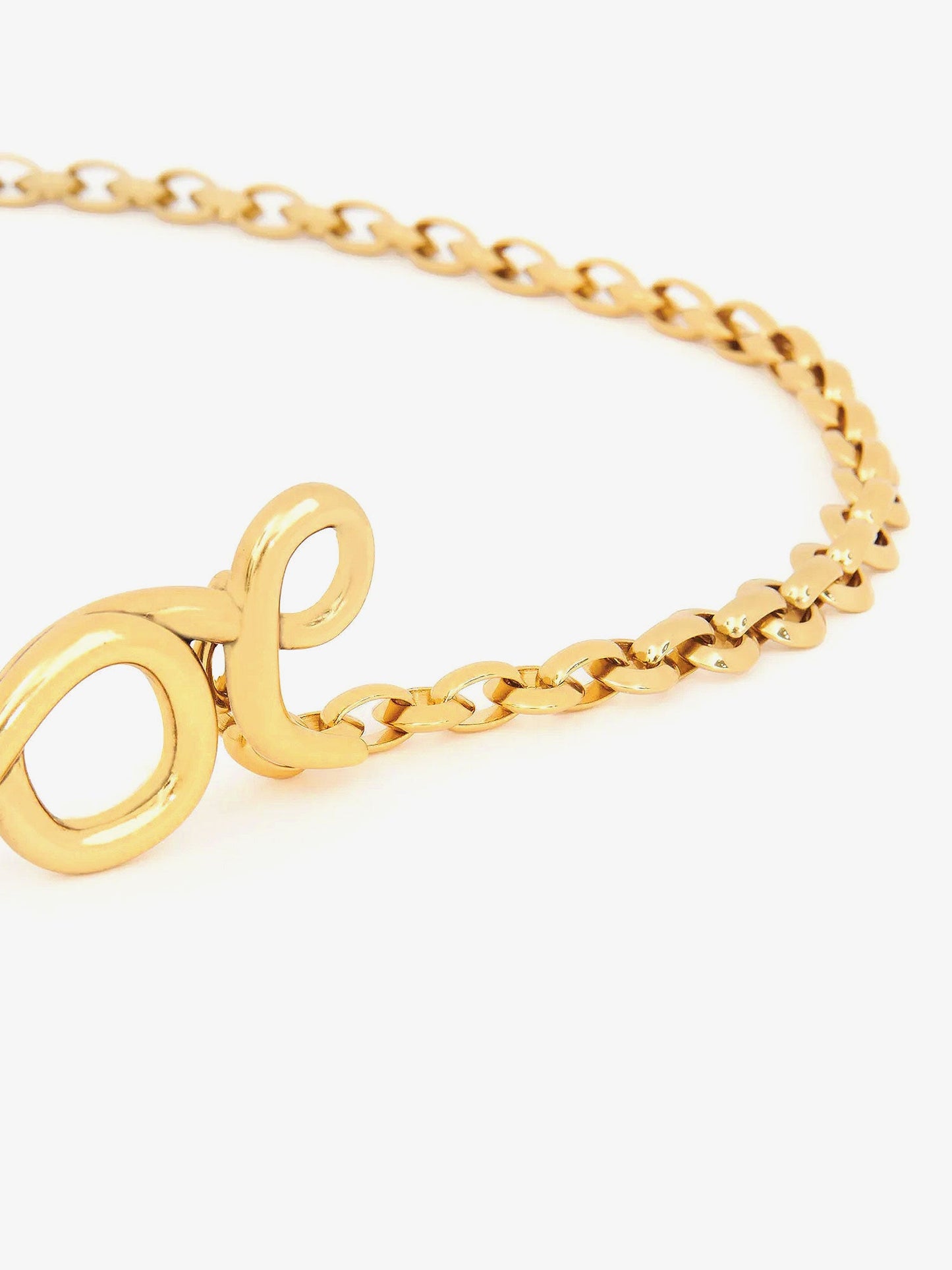 Chloe' Chain Brass Belt