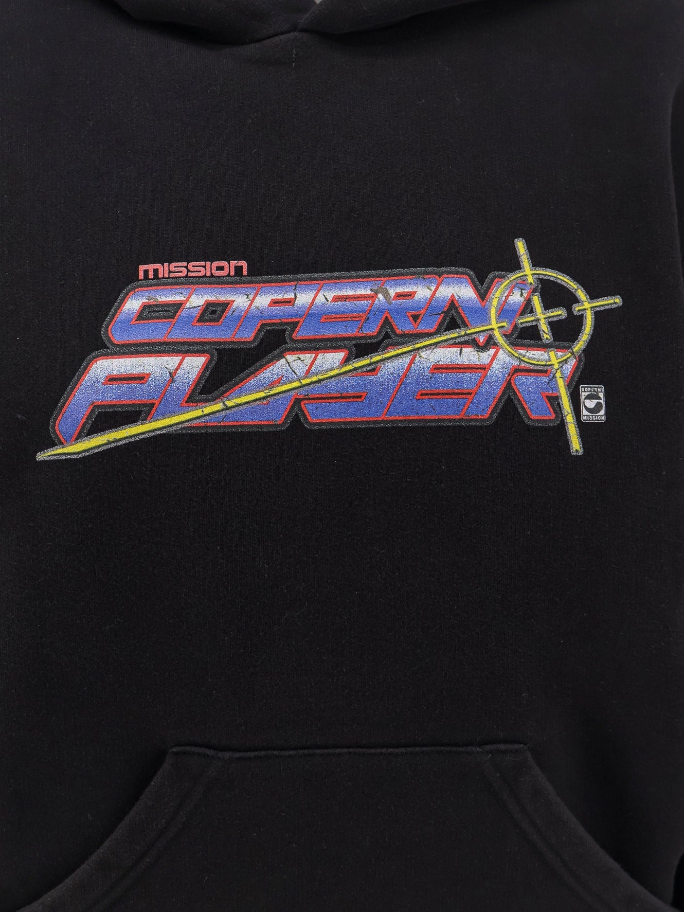 Coperni Cotton hooded sweatshirt - Blackmulti