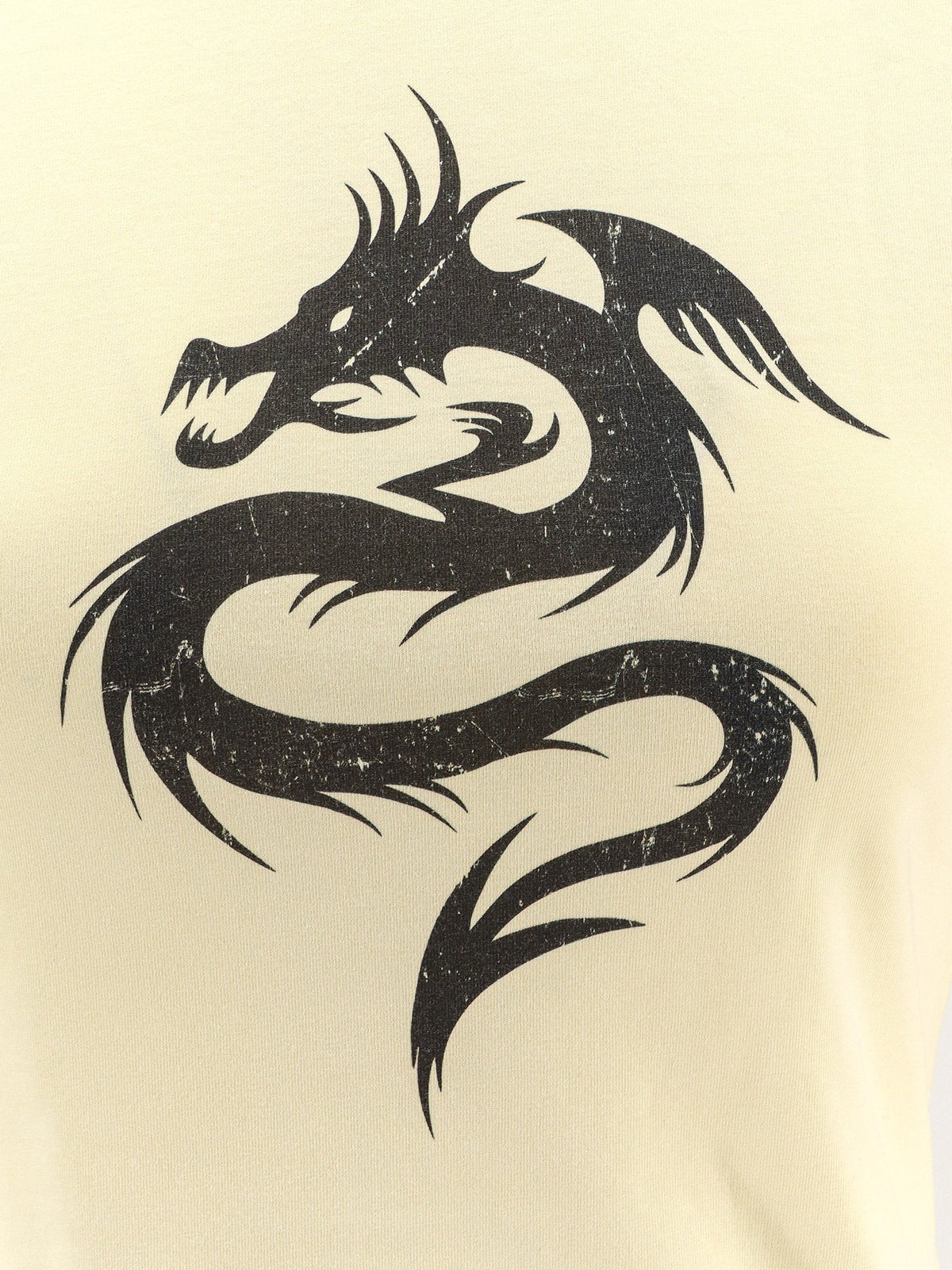 Coperni Cotton T-shirt with used effect - Yellow/Black
