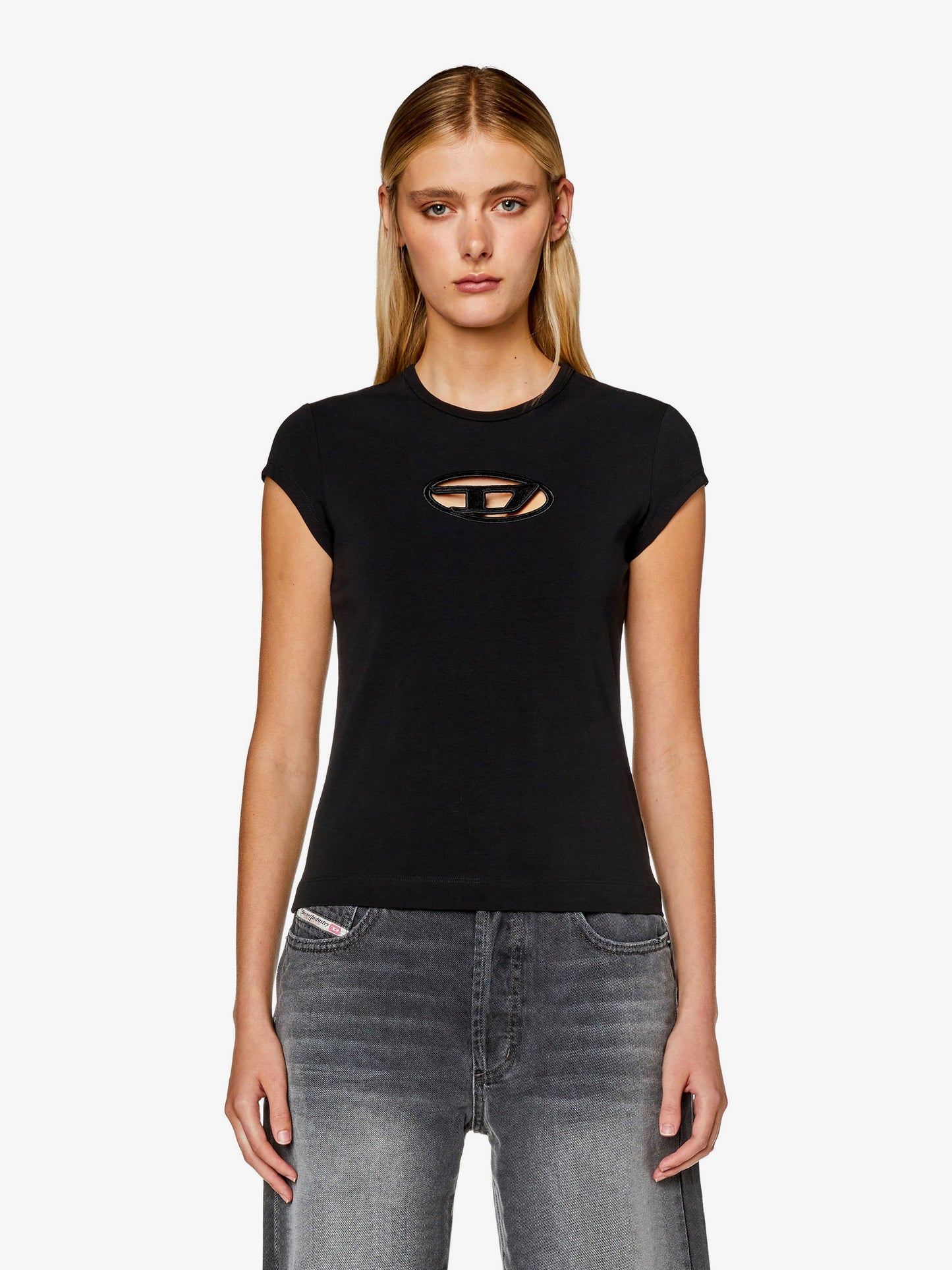 Diesel T Angie Stretch Cotton T Shirt