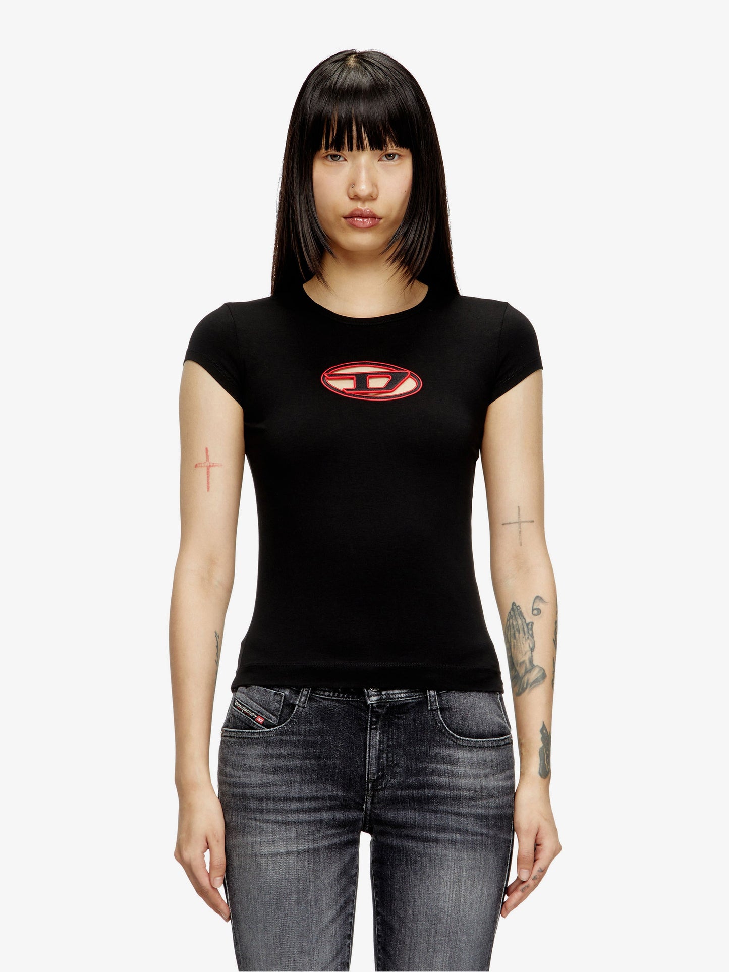 Diesel T Angie Stretch Cotton T Shirt