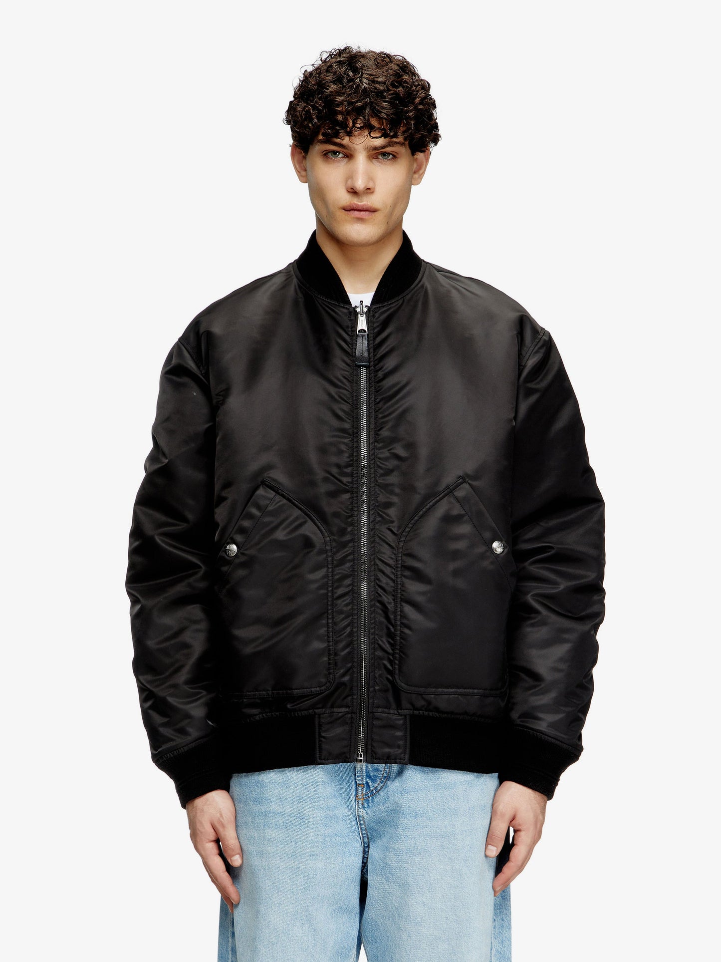 Diesel J Held Nylon Revesible Bomber Jacket