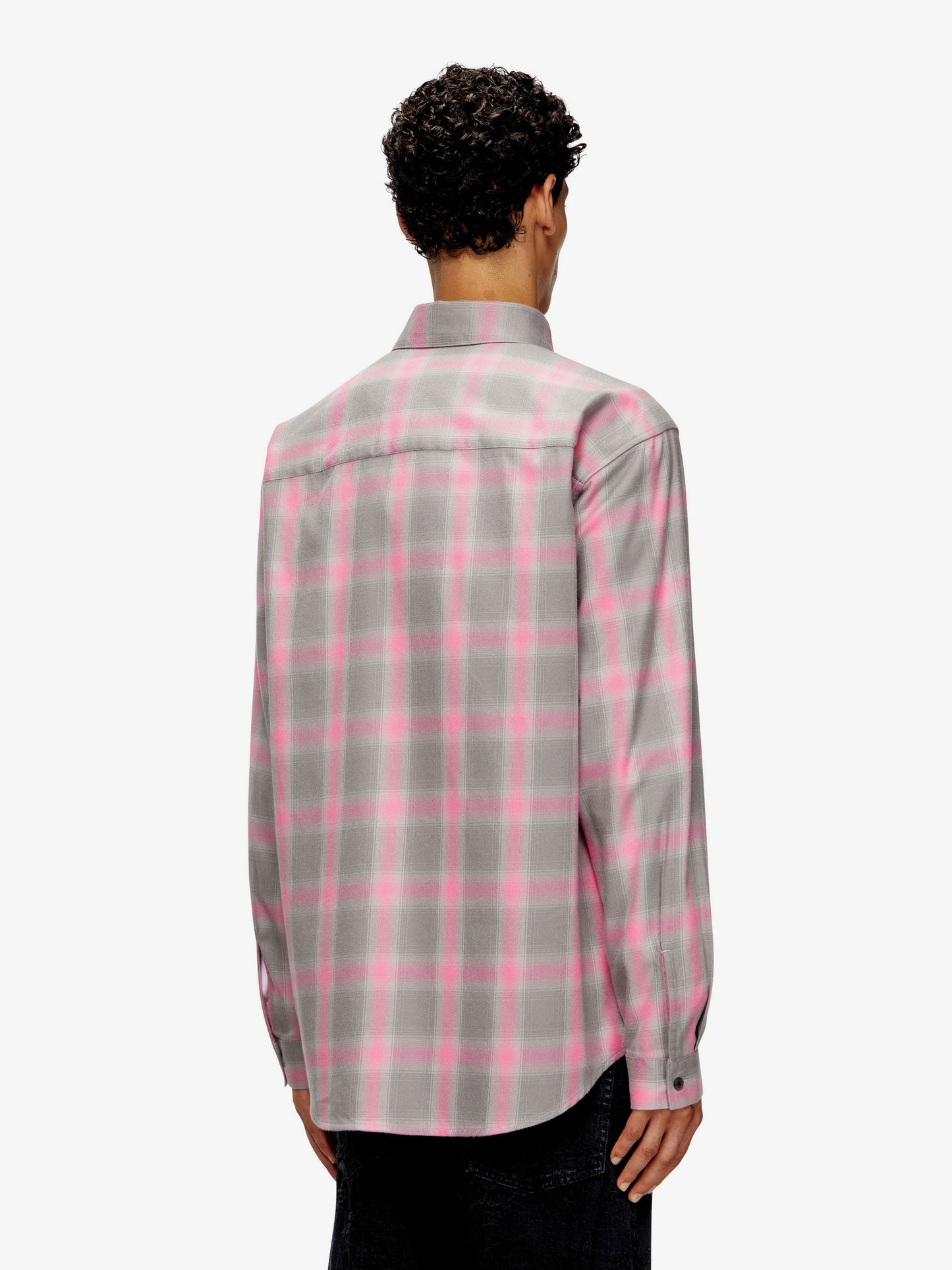 Diesel S Simply Check Cotton Blend Shirt