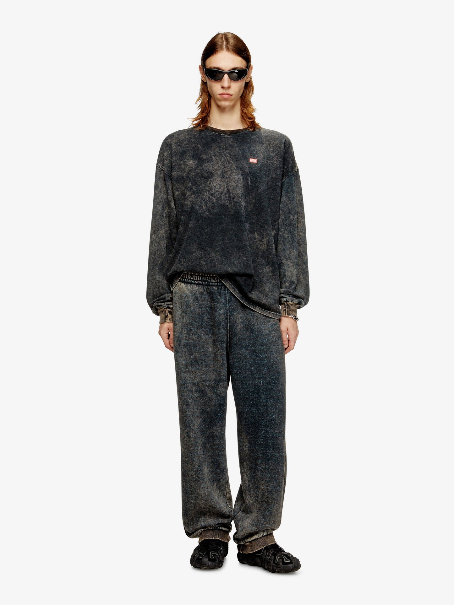 Diesel T Boxt Ls T3 Cotton Blend T Shirt