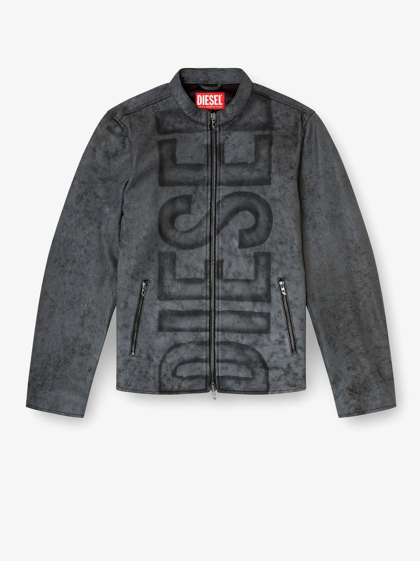 Diesel L Evert A Biker Leather Jacket