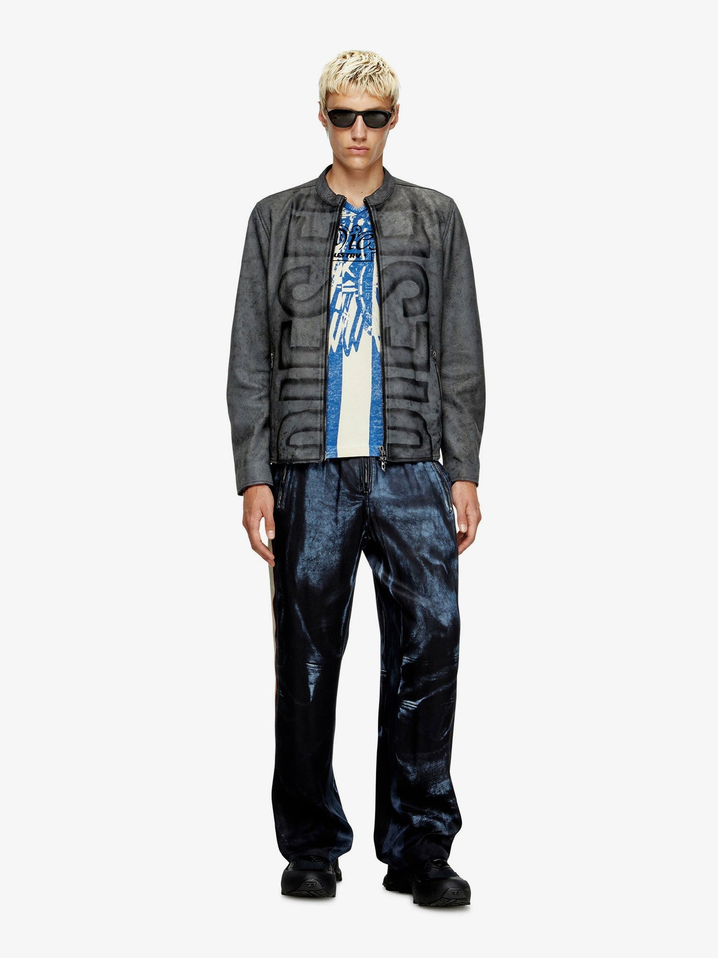 Diesel L Evert A Biker Leather Jacket