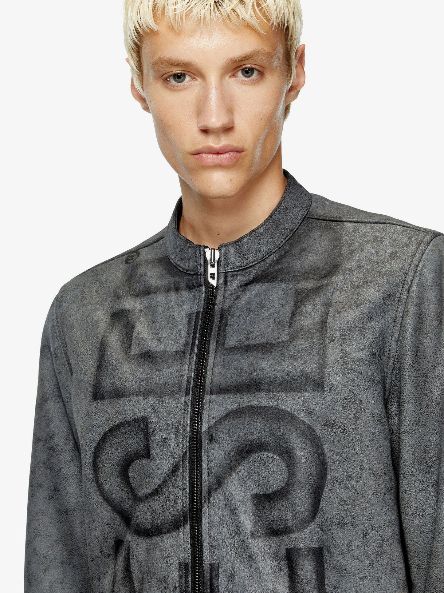 Diesel L Evert A Biker Leather Jacket