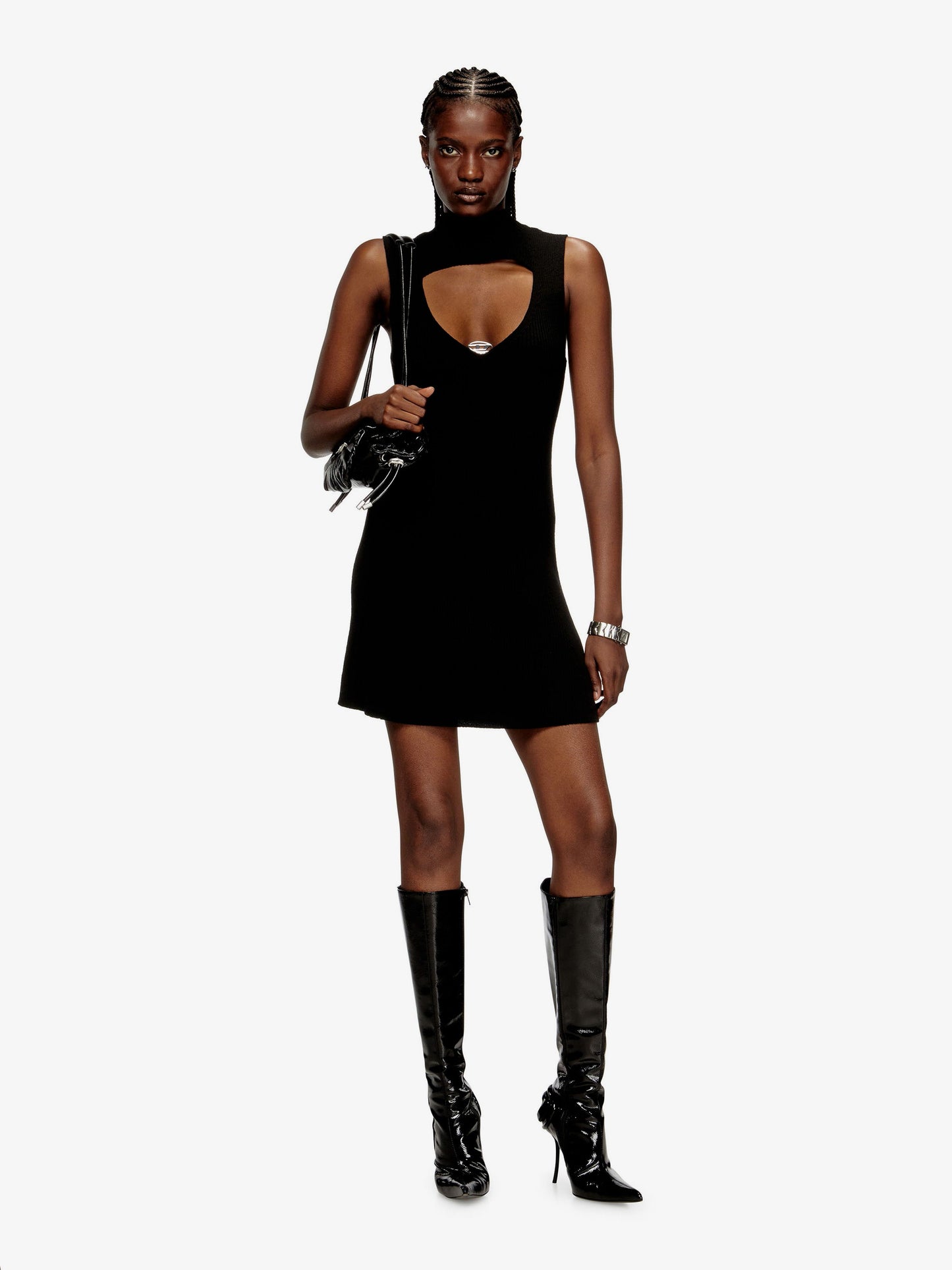 Diesel M Oloni Wool Short Dress
