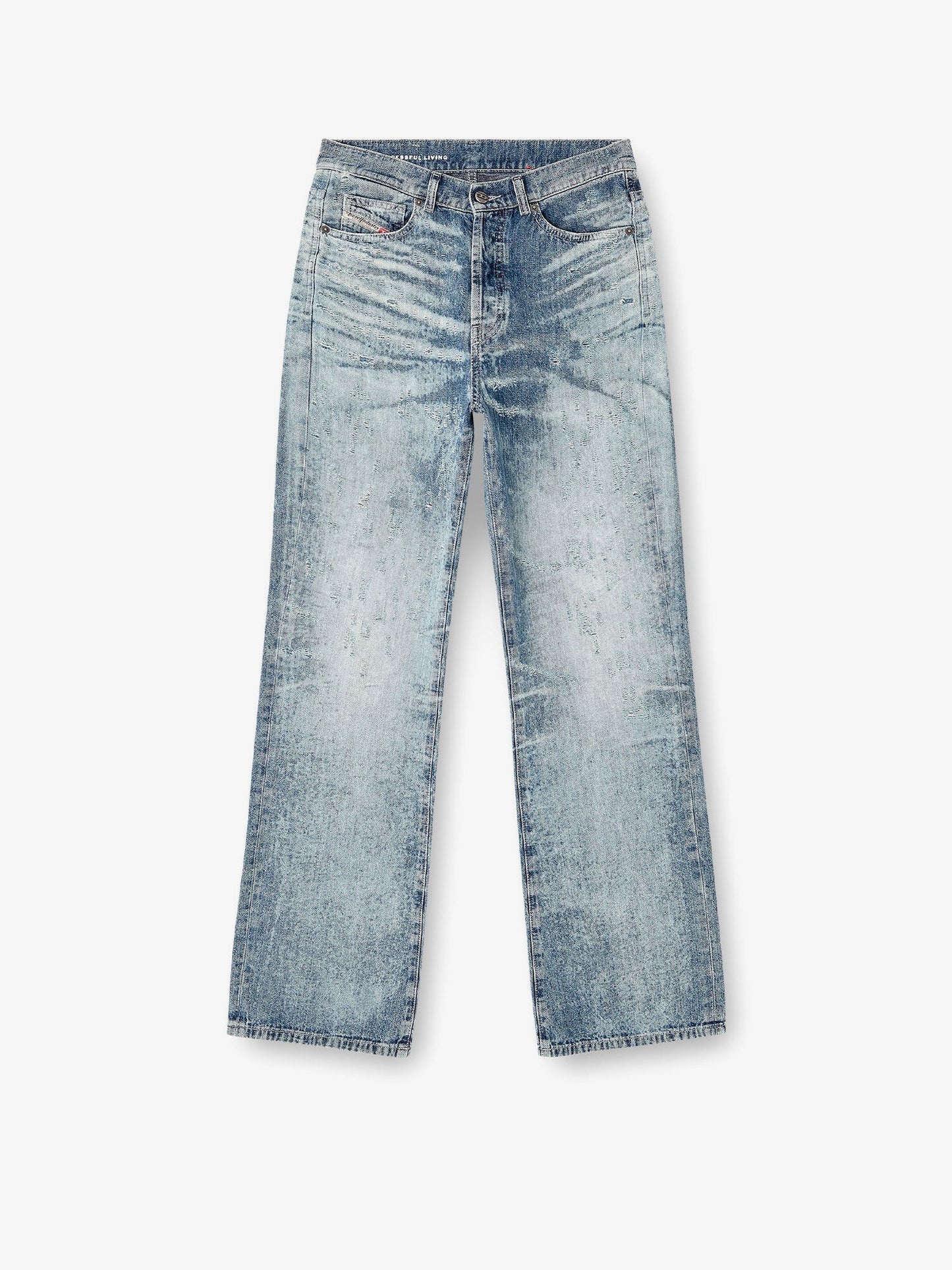 Diesel 1971 D Sent Jeans With Distressed Effect
