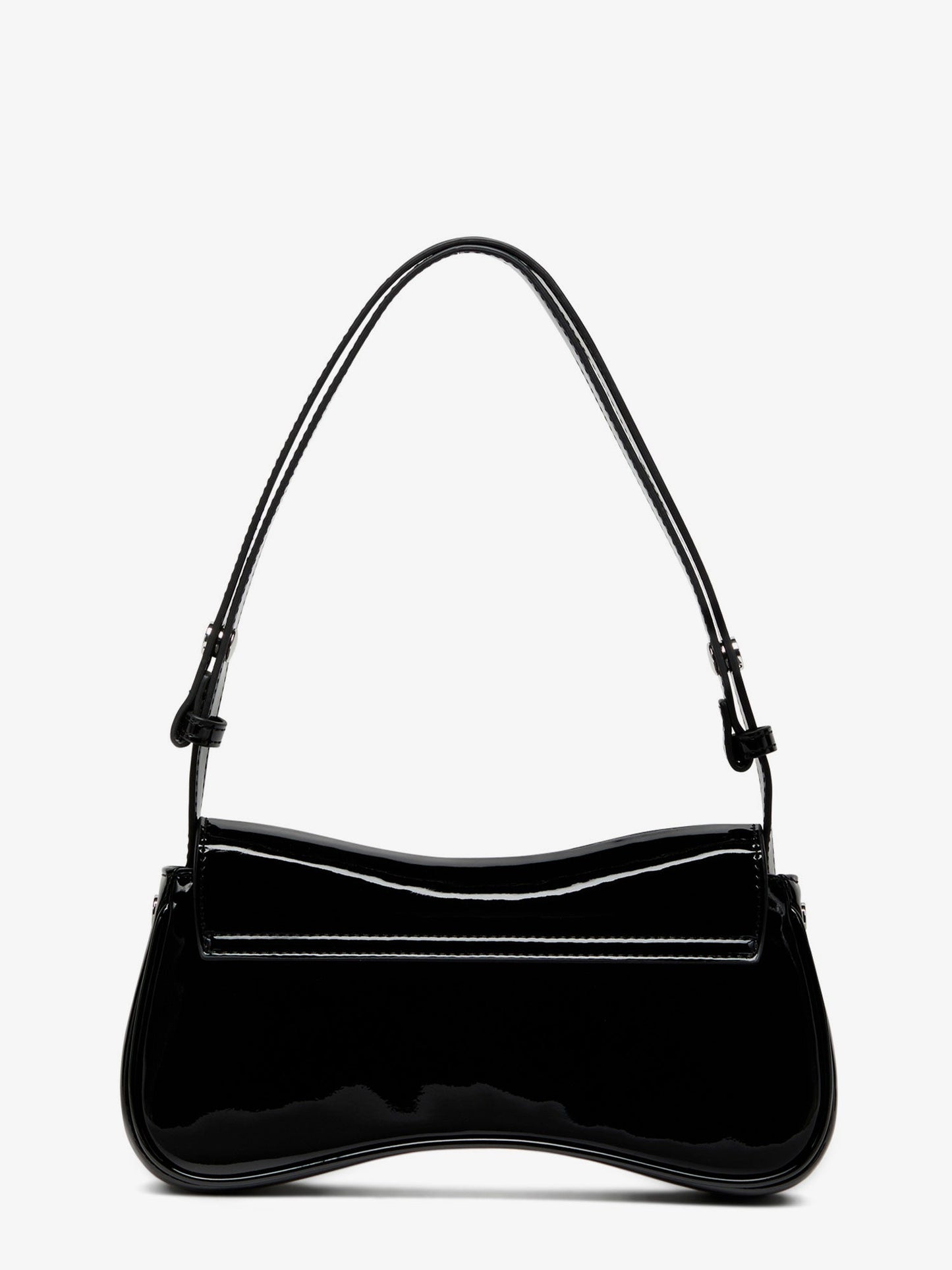 Diesel Play Clutch Patent Fabric Shoulder Bag