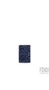 Fendi Denim Effect Ff Jacquard Bi Fold Wallet