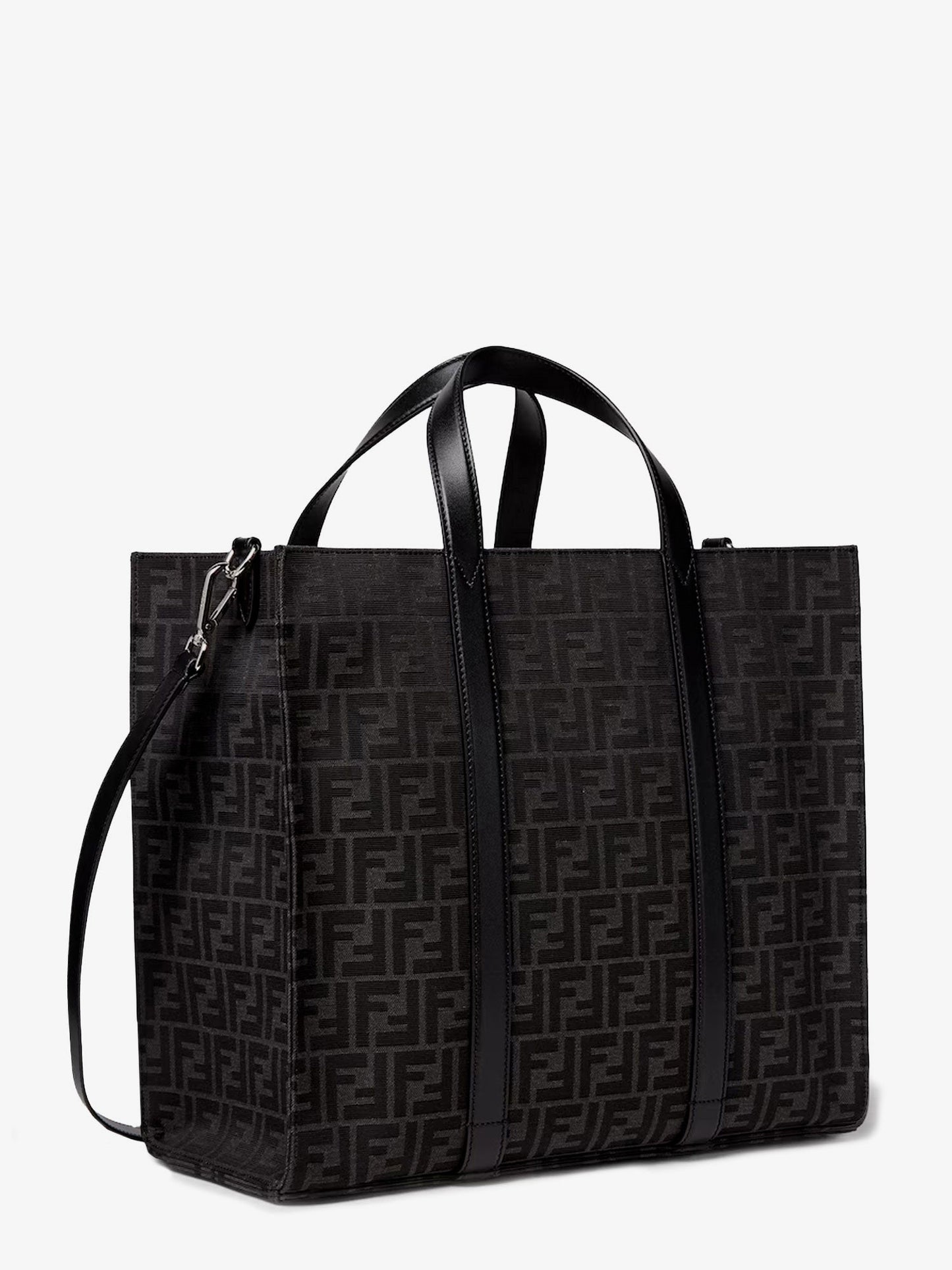 Fendi Ff Jacquard Fabric Shopping Bag