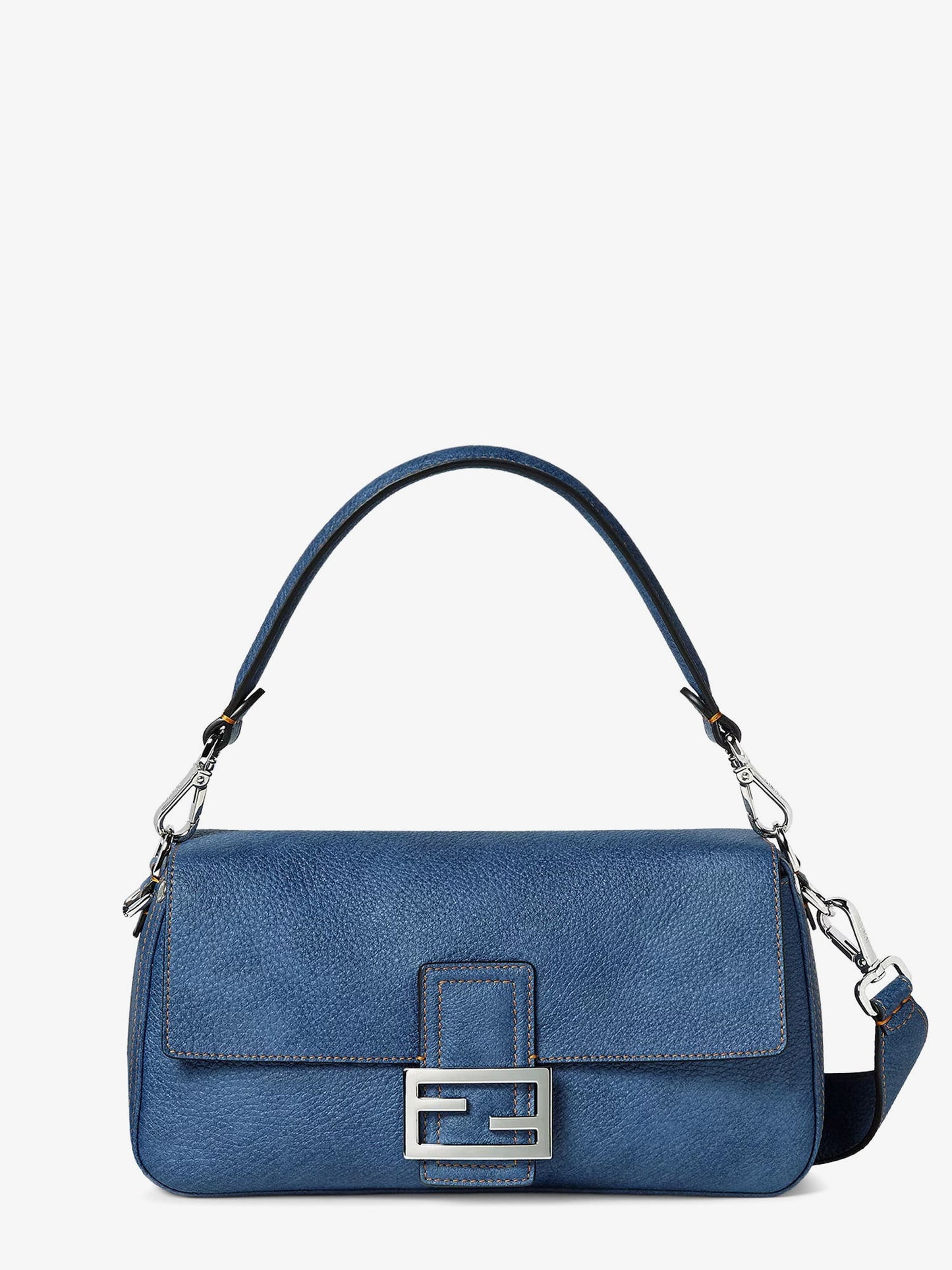 Fendi Baguette Ff Jacquard Velvet Shoulder Bag