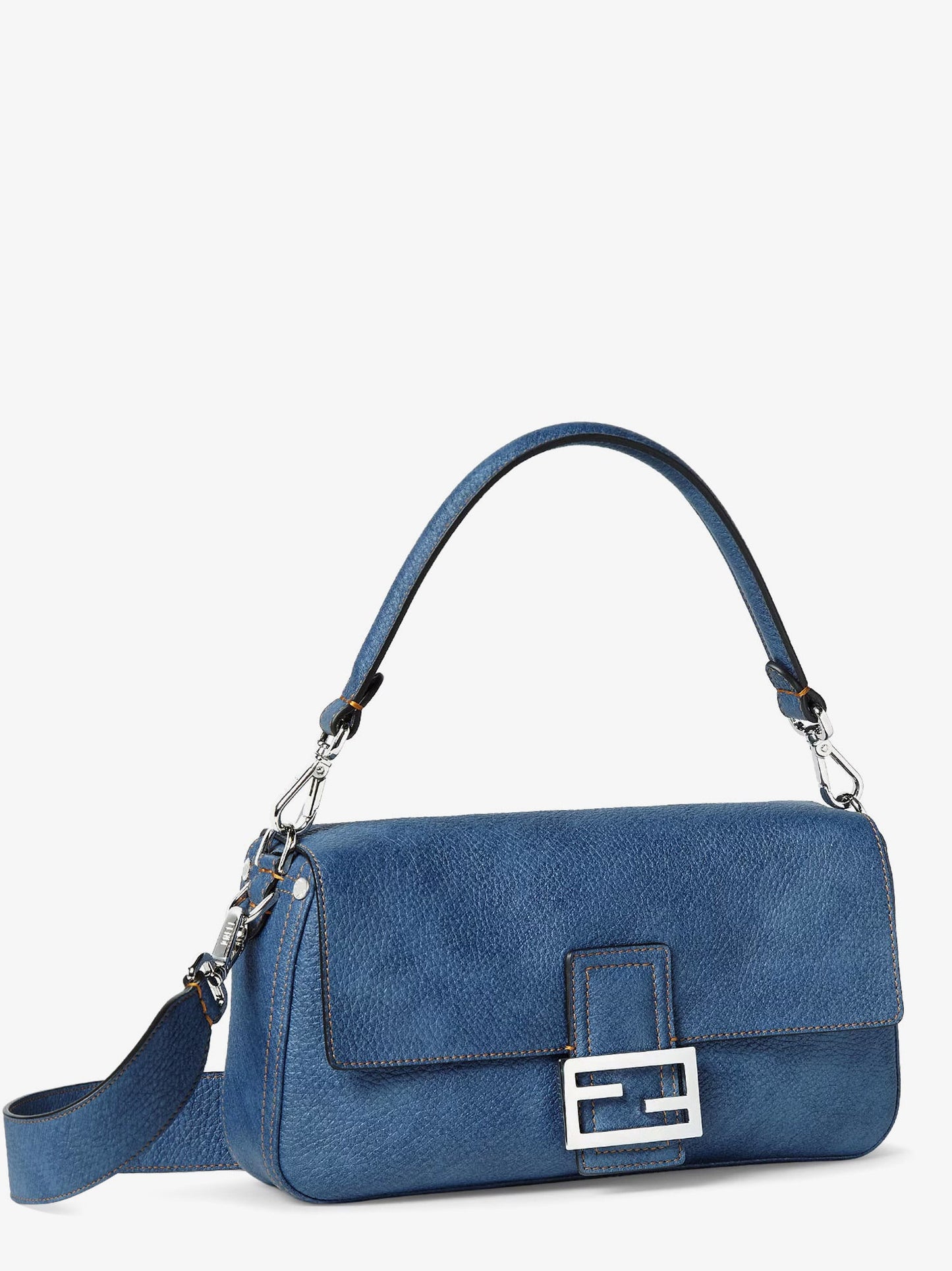 Fendi Baguette Ff Jacquard Velvet Shoulder Bag