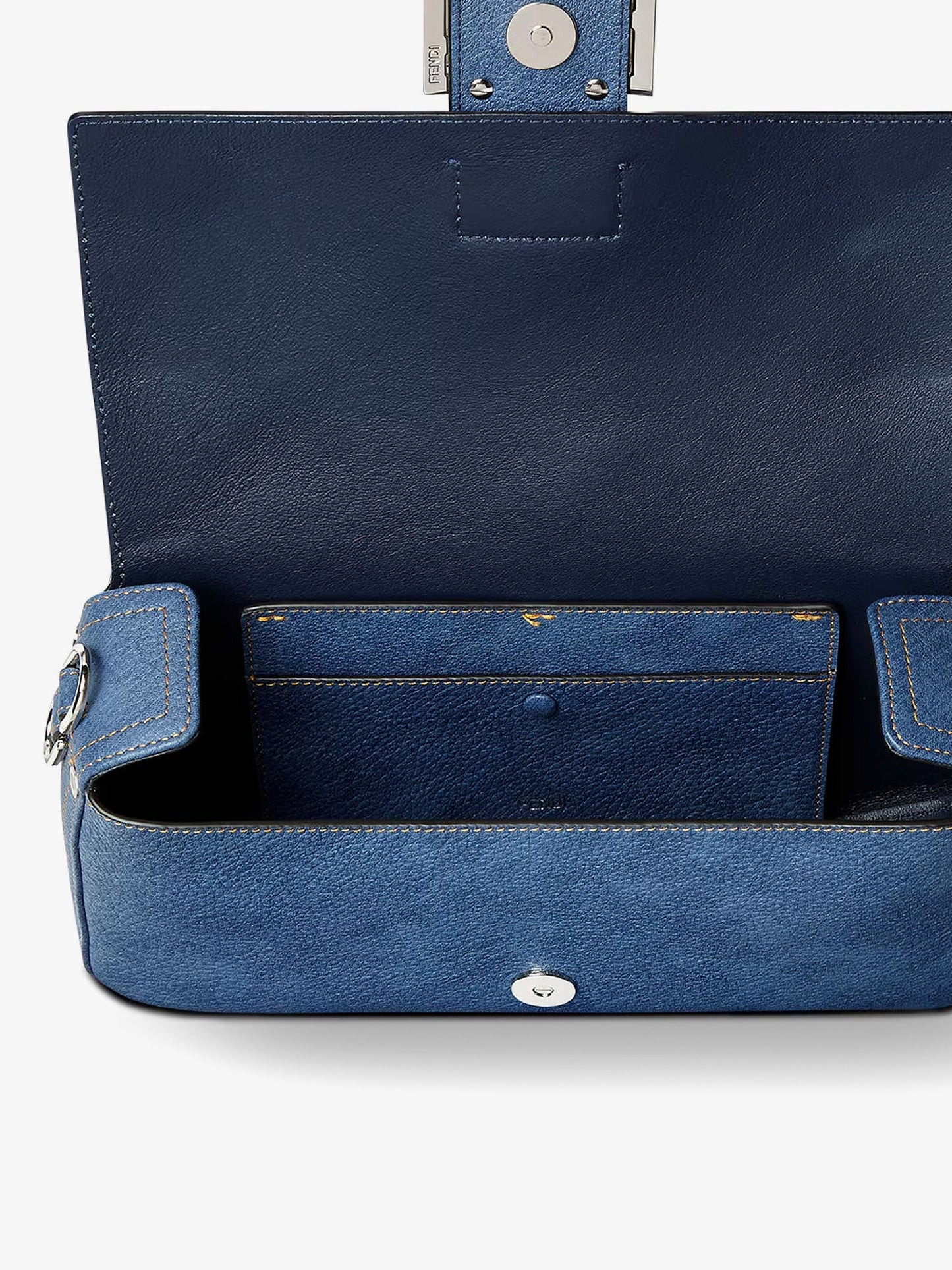 Fendi Baguette Ff Jacquard Velvet Shoulder Bag