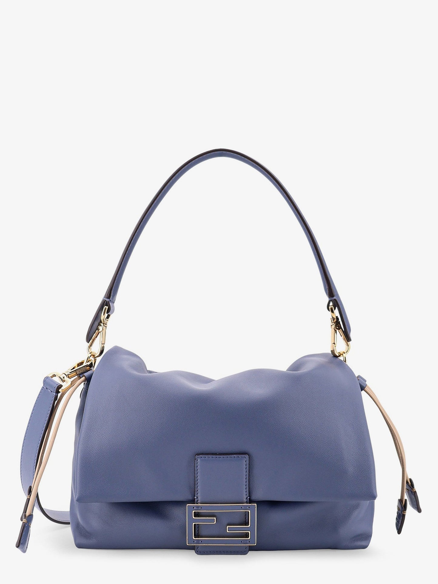 Fendi Mamma Baguette Small Leather Crossbody Bag