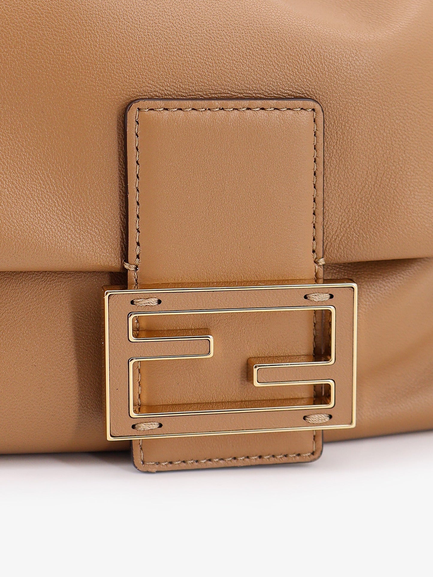 Fendi Mamma Baguette Small Leather Crossbody Bag