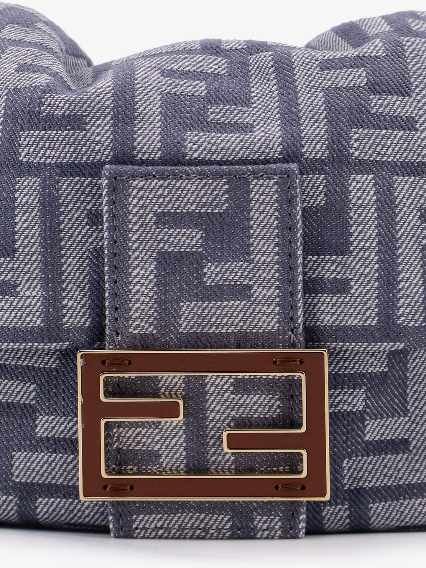 Fendi Mamma Baguette Small Leather Crossbody Bag