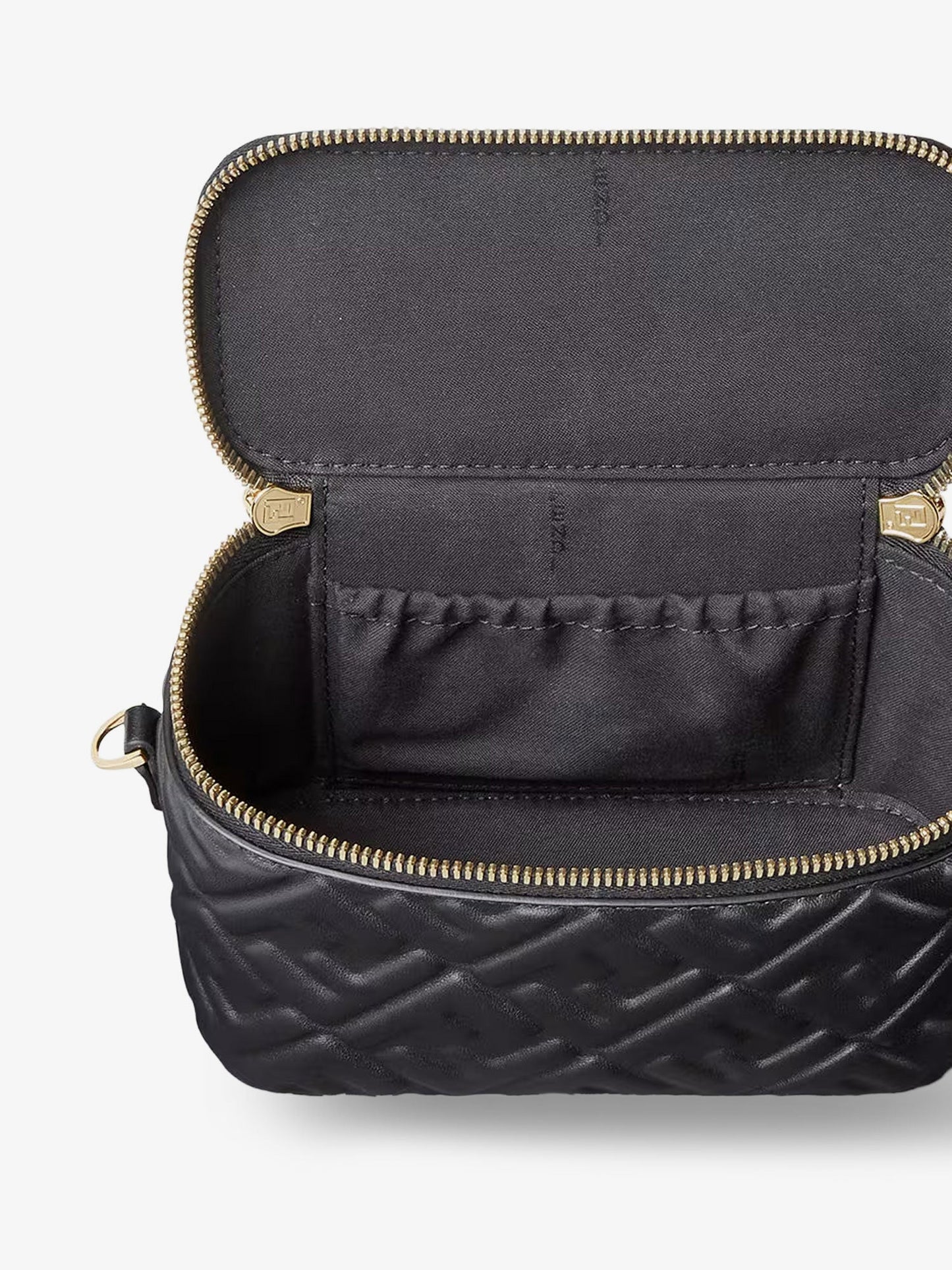 Fendi Vanity Leather Shoulder Bag With Ff Motif
