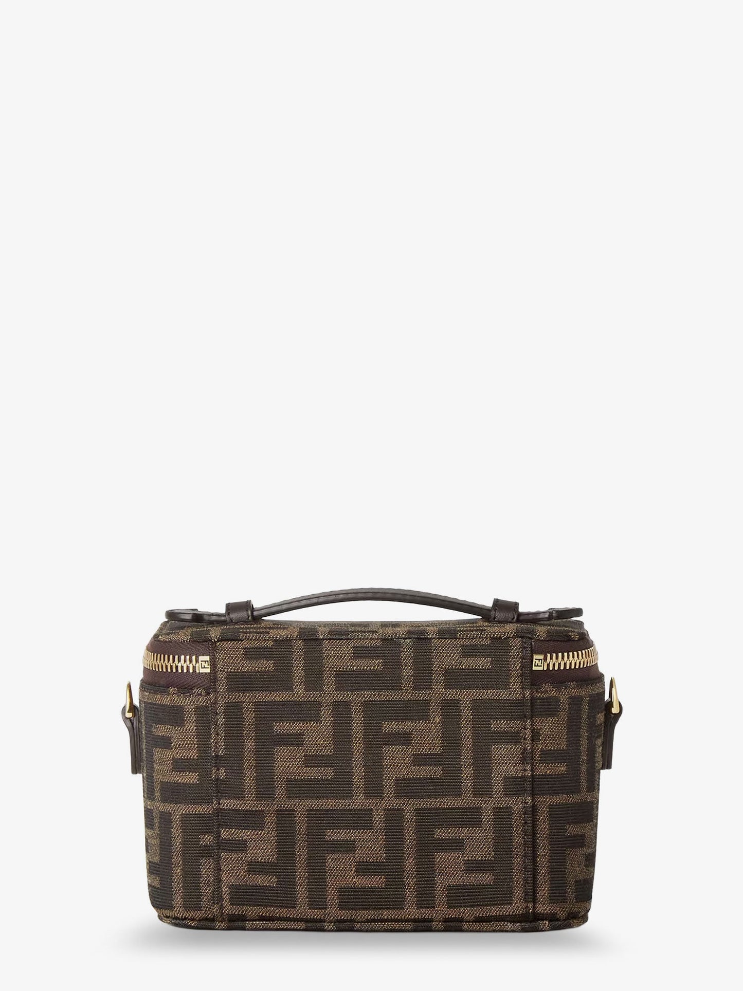 Fendi Vanity Leather Shoulder Bag With Ff Motif