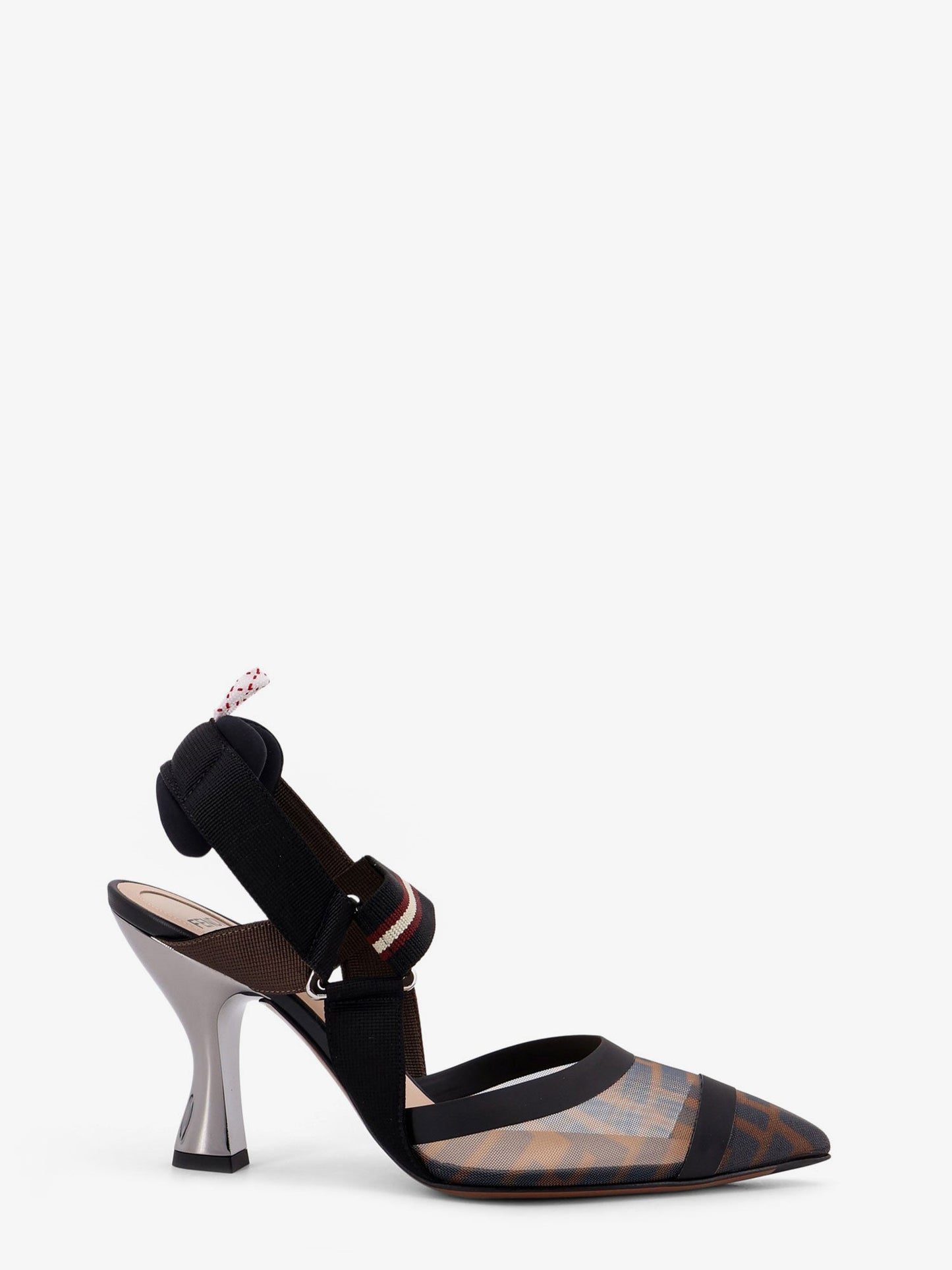 Fendi Colibrì Technical Mesh Slingback With Ff Motif
