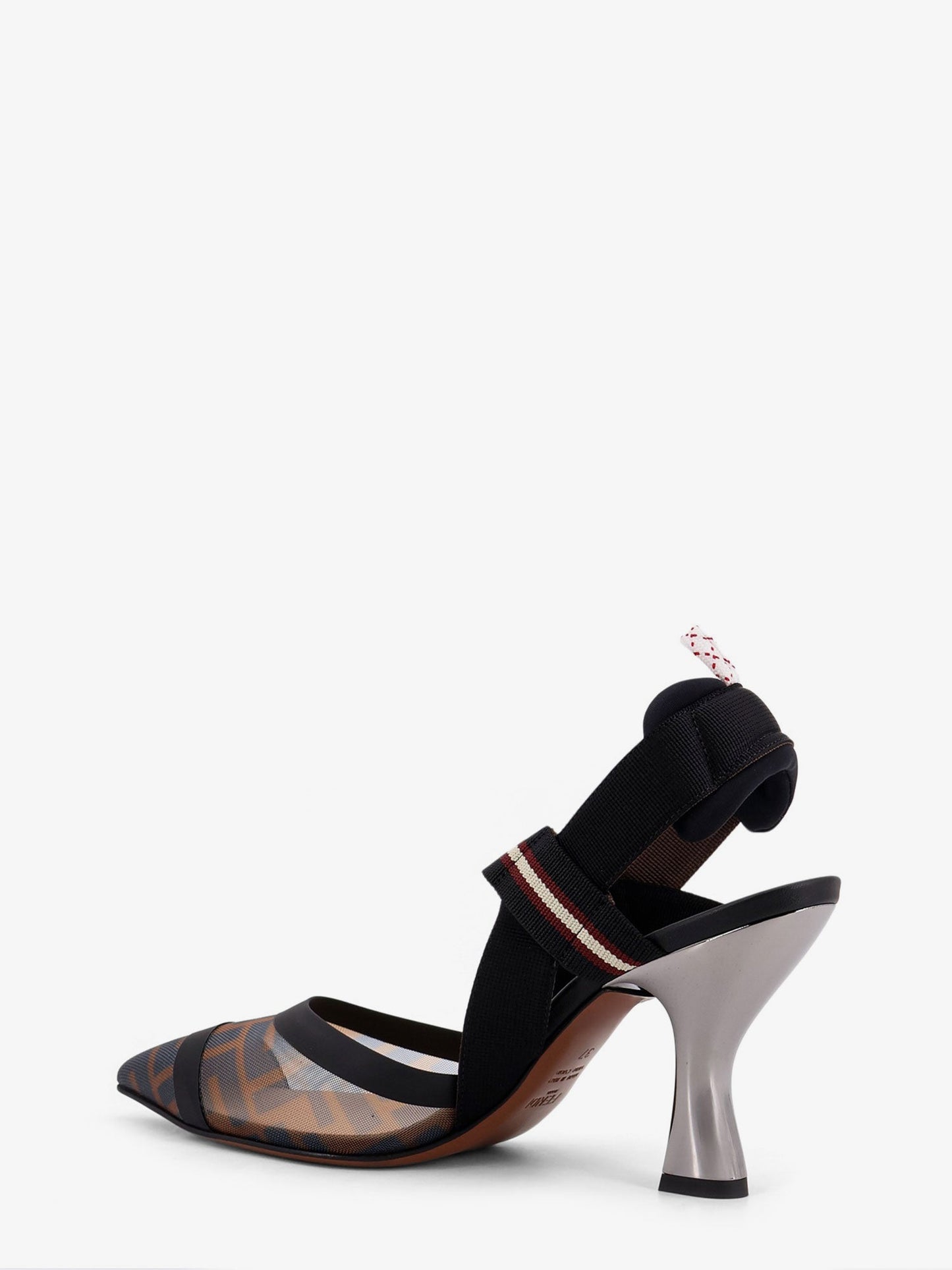 Fendi Colibrì Technical Mesh Slingback With Ff Motif