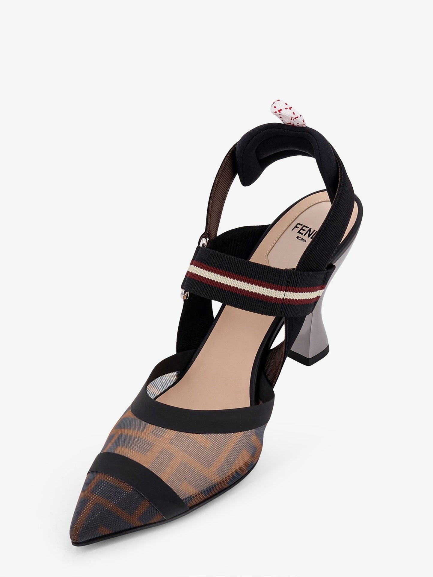 Fendi Colibrì Technical Mesh Slingback With Ff Motif