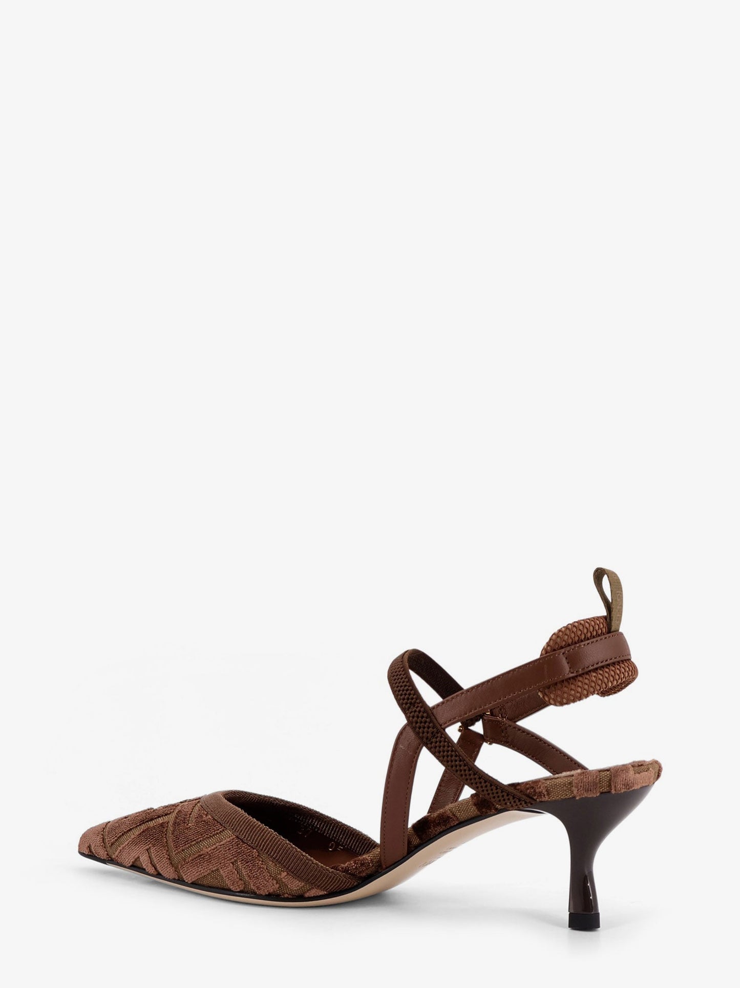 Fendi Colibrì Lite Ff Fabric Slingback