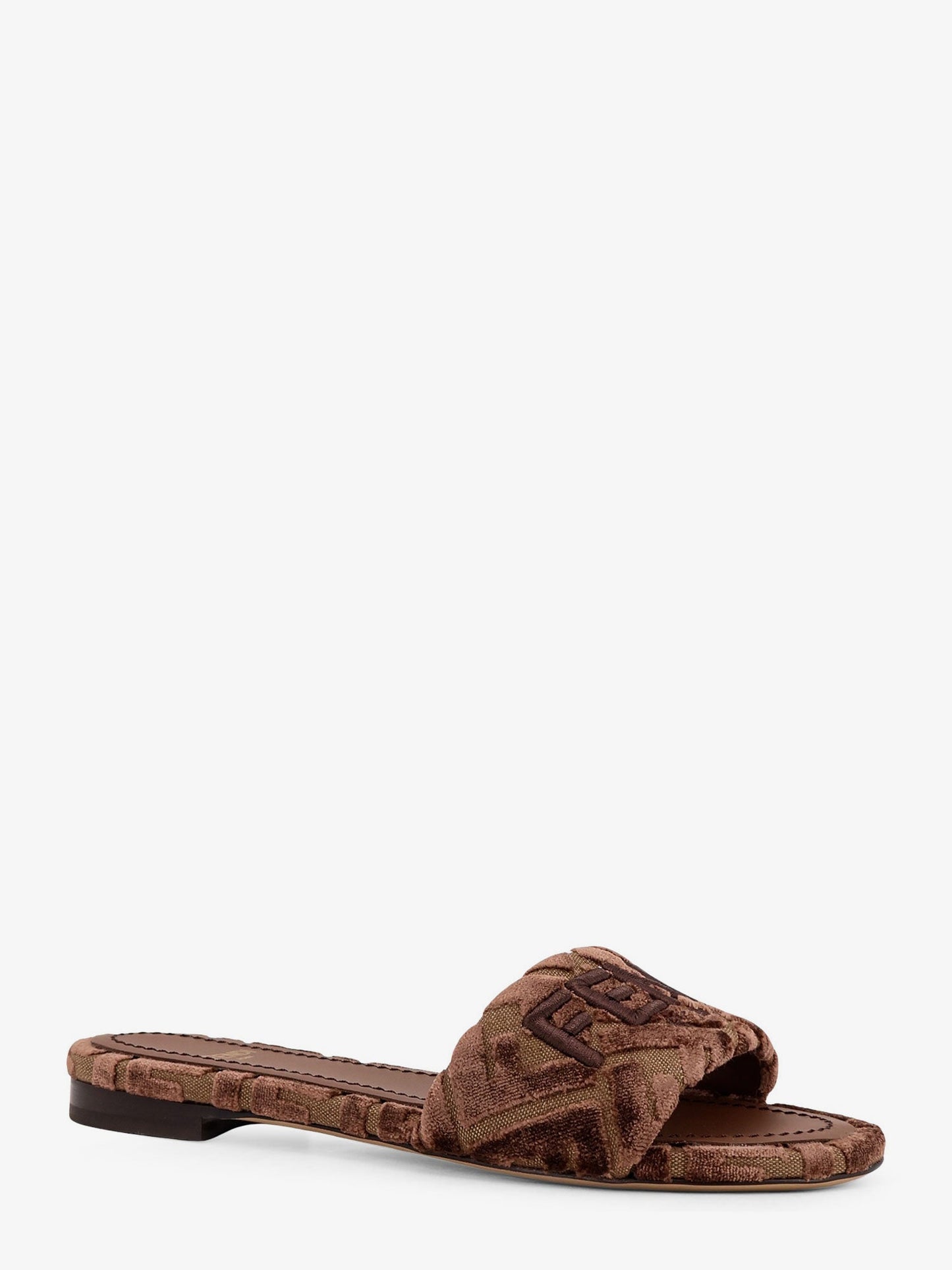Fendi Fendi Sunshinew Velvet Slide