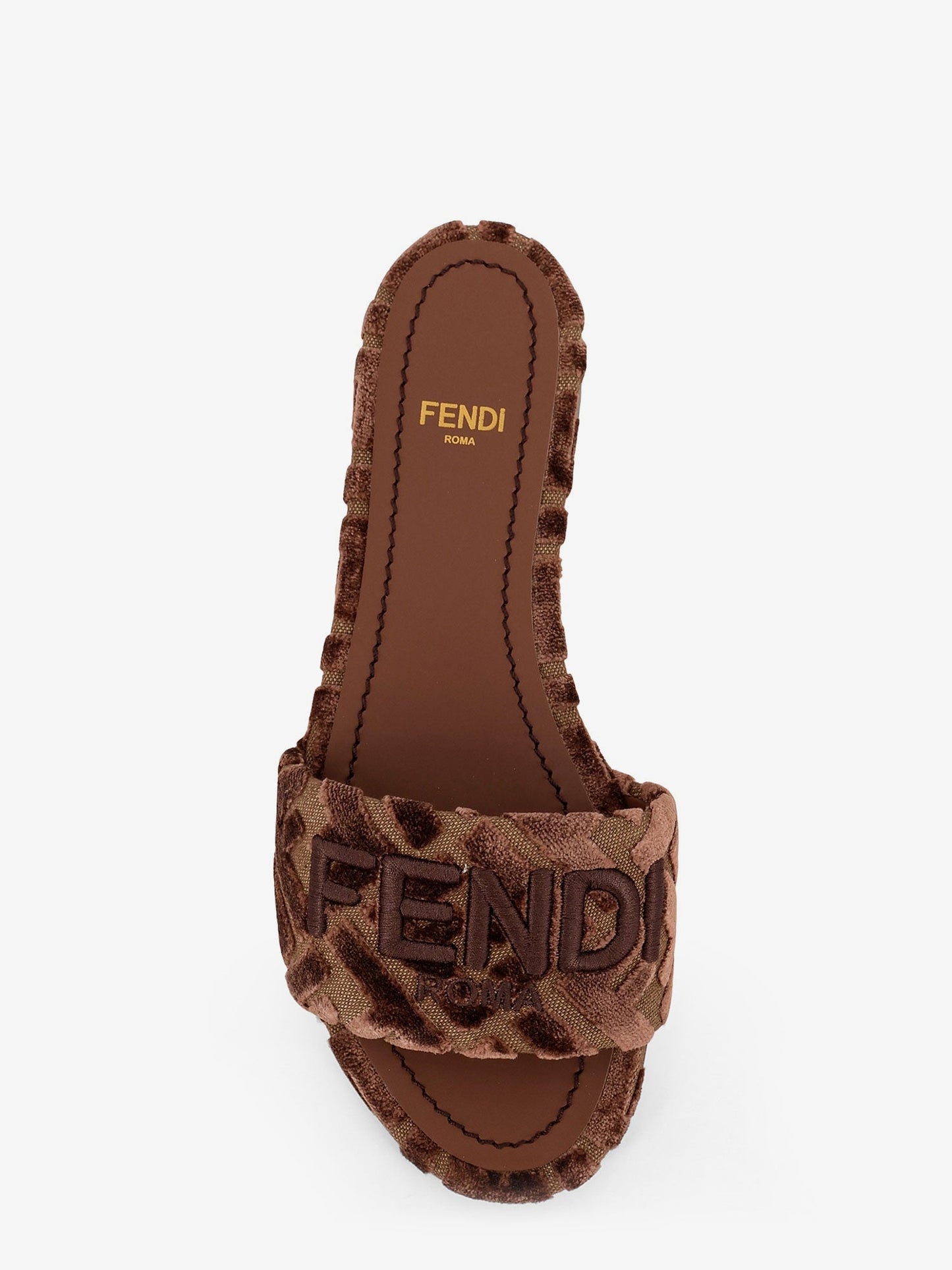Fendi Sunshine Ff Denim Sandals
