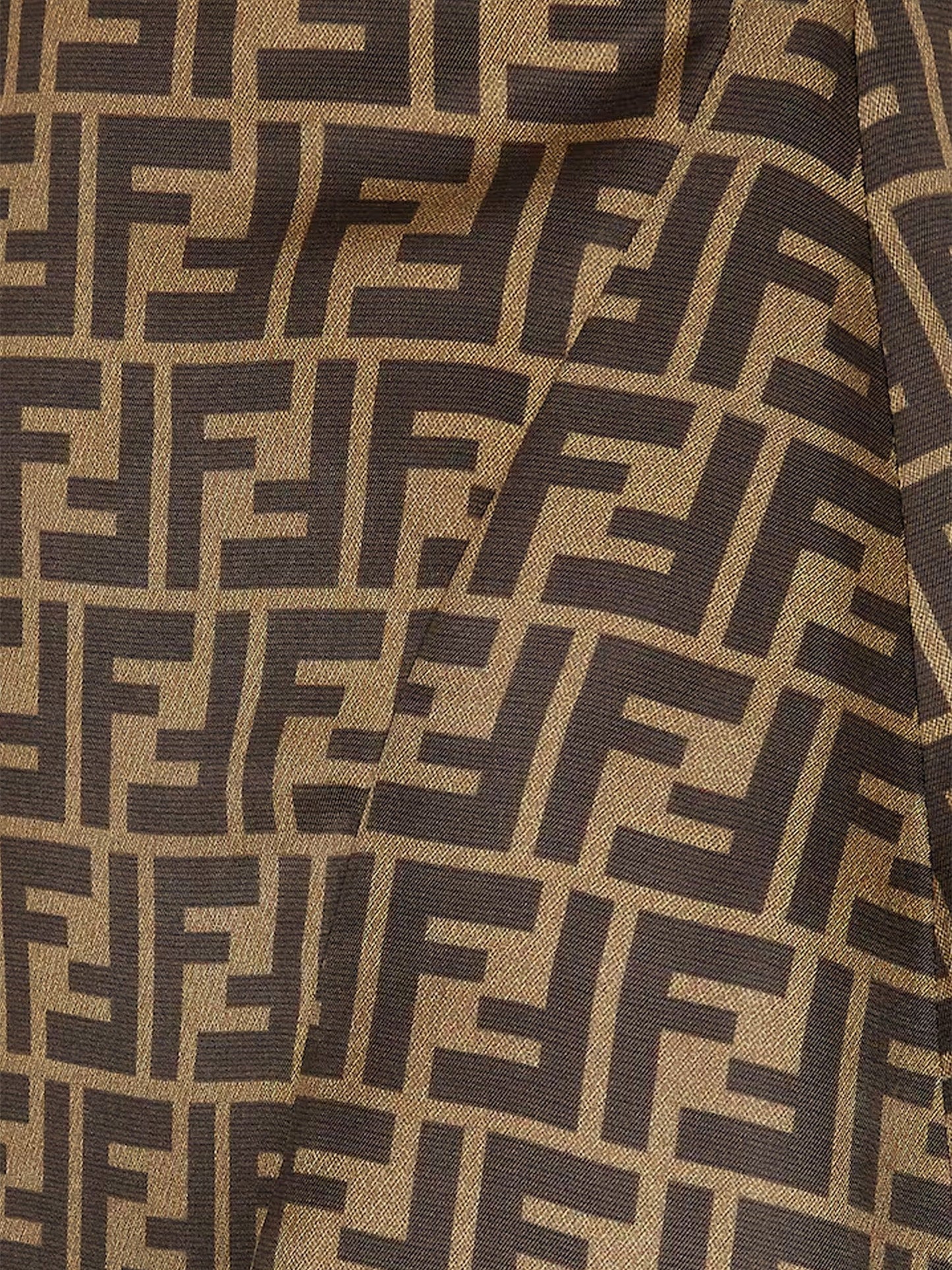 Fendi Ff Silk Skirt