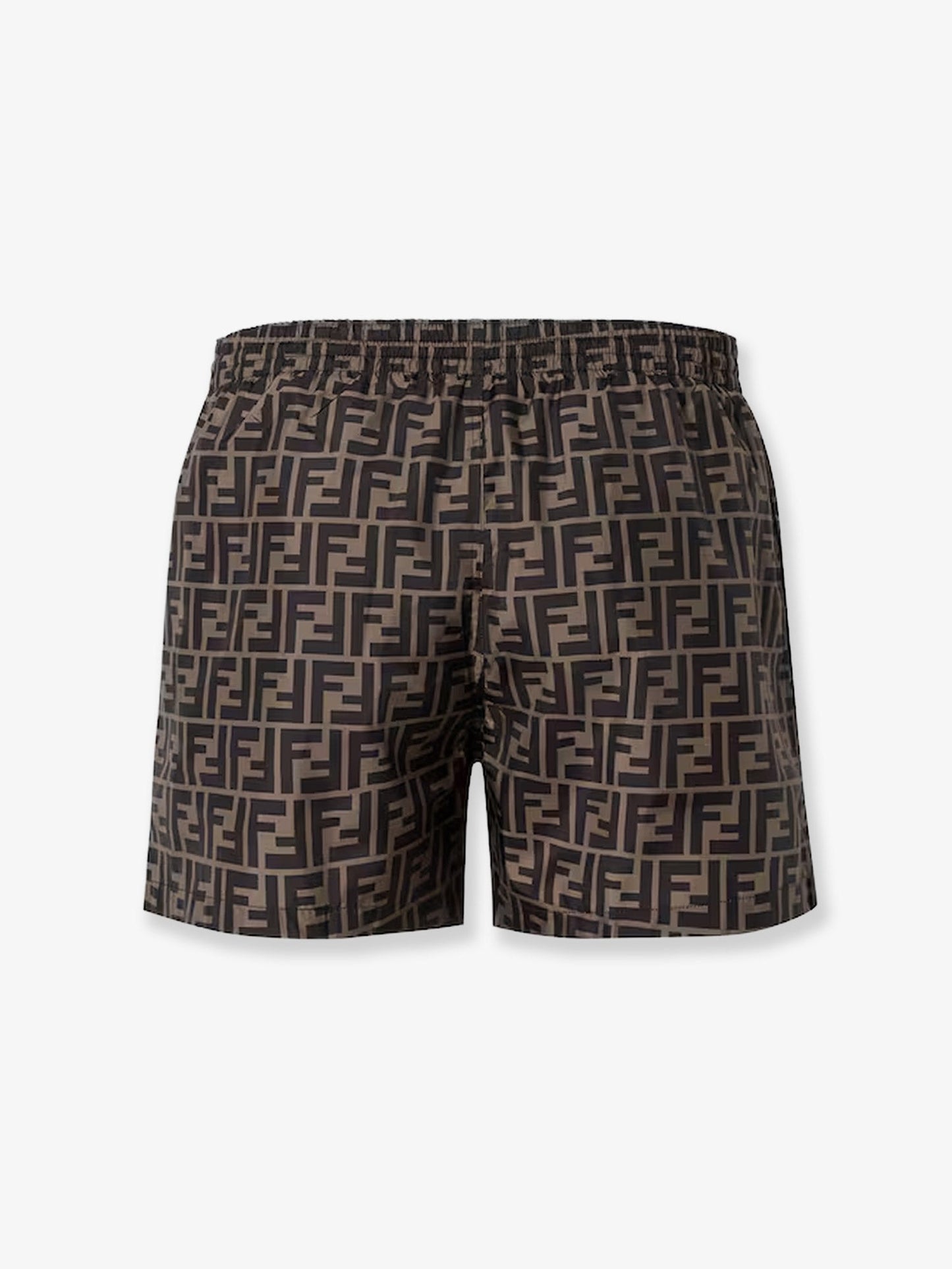Fendi Nylon Swim Trunks With All Over Ff Motif