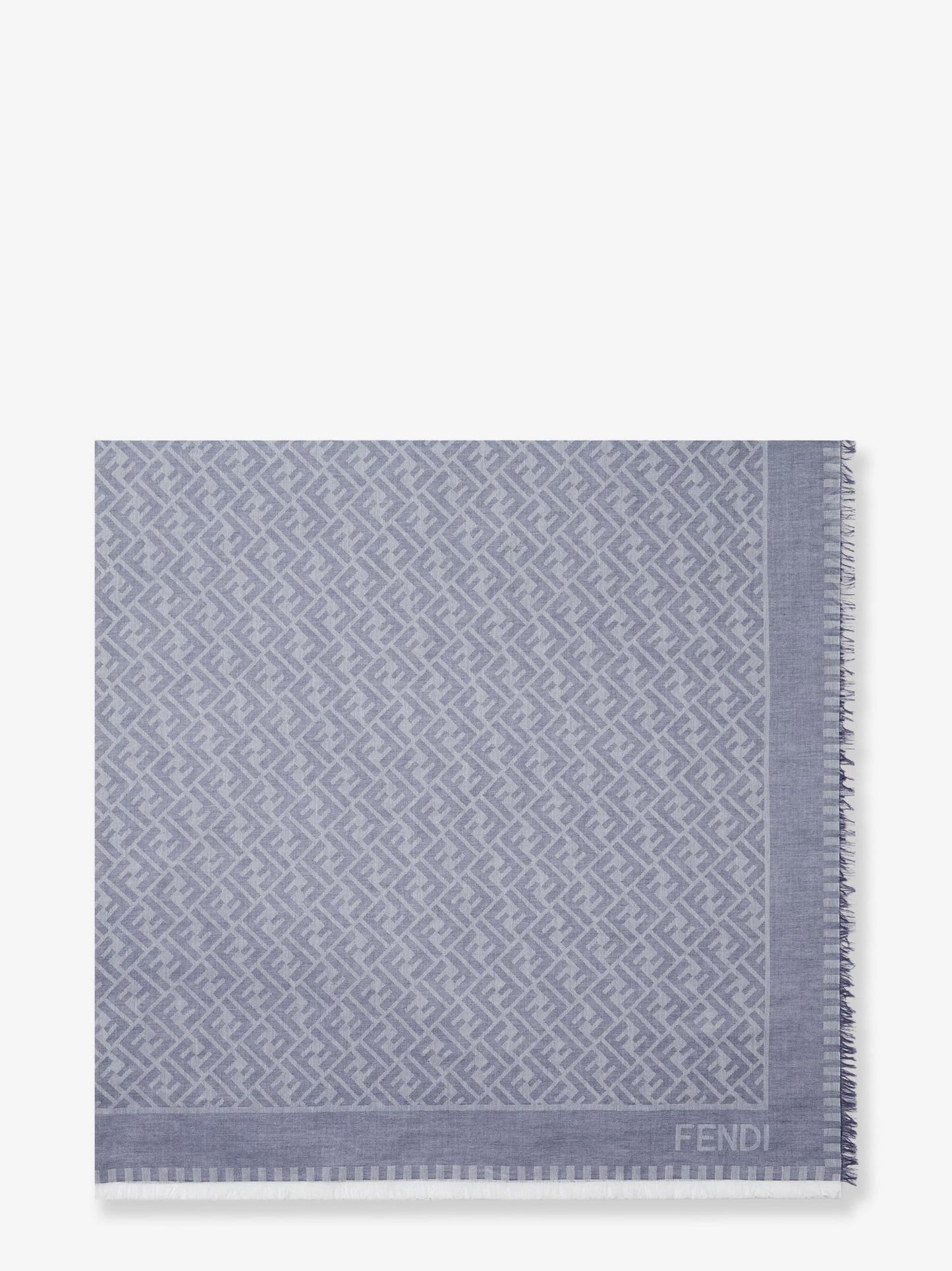 Fendi Ff Jacquard Cotton Shawl
