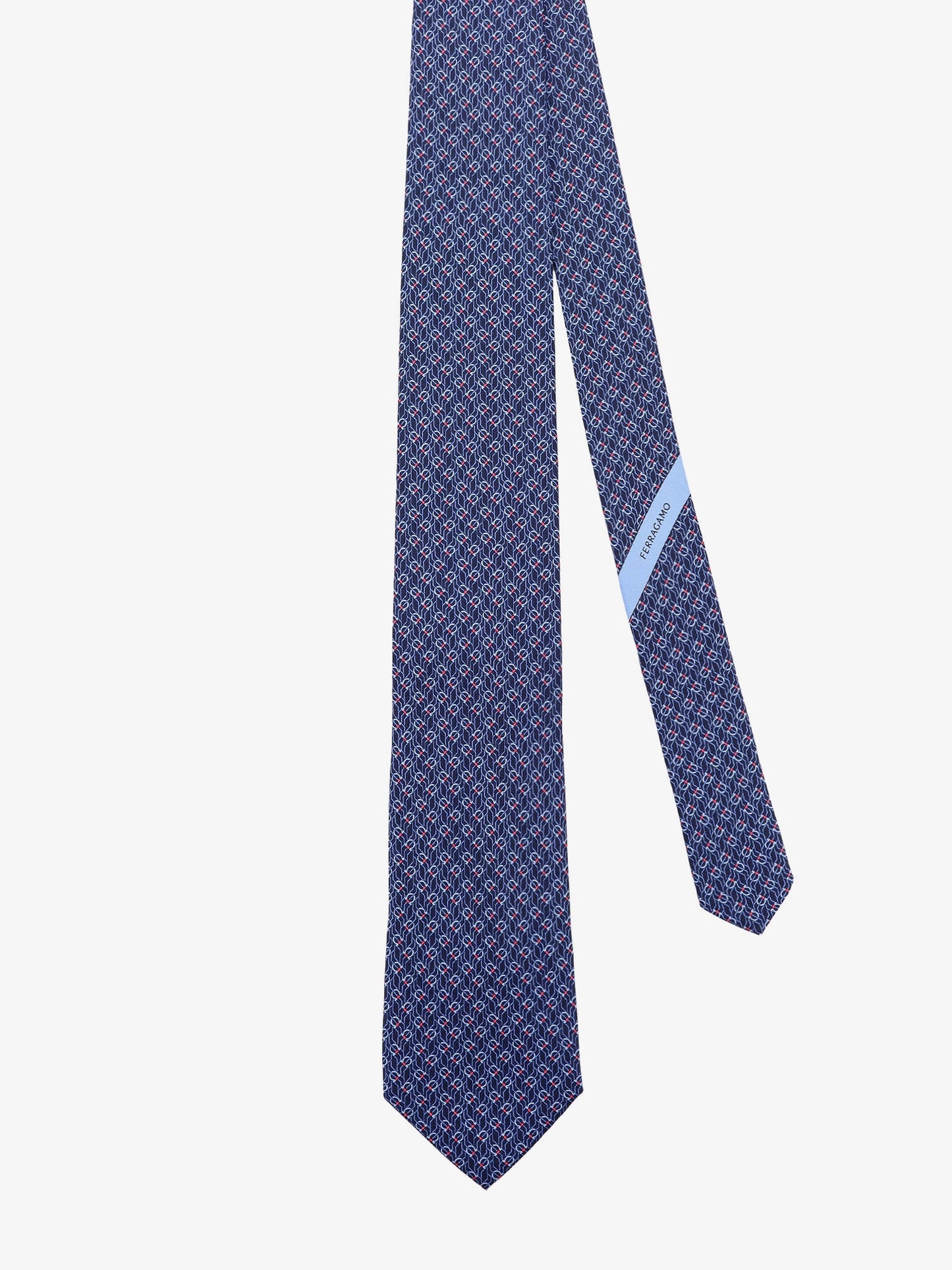 Ferragamo Silk Tie With Tetris Print