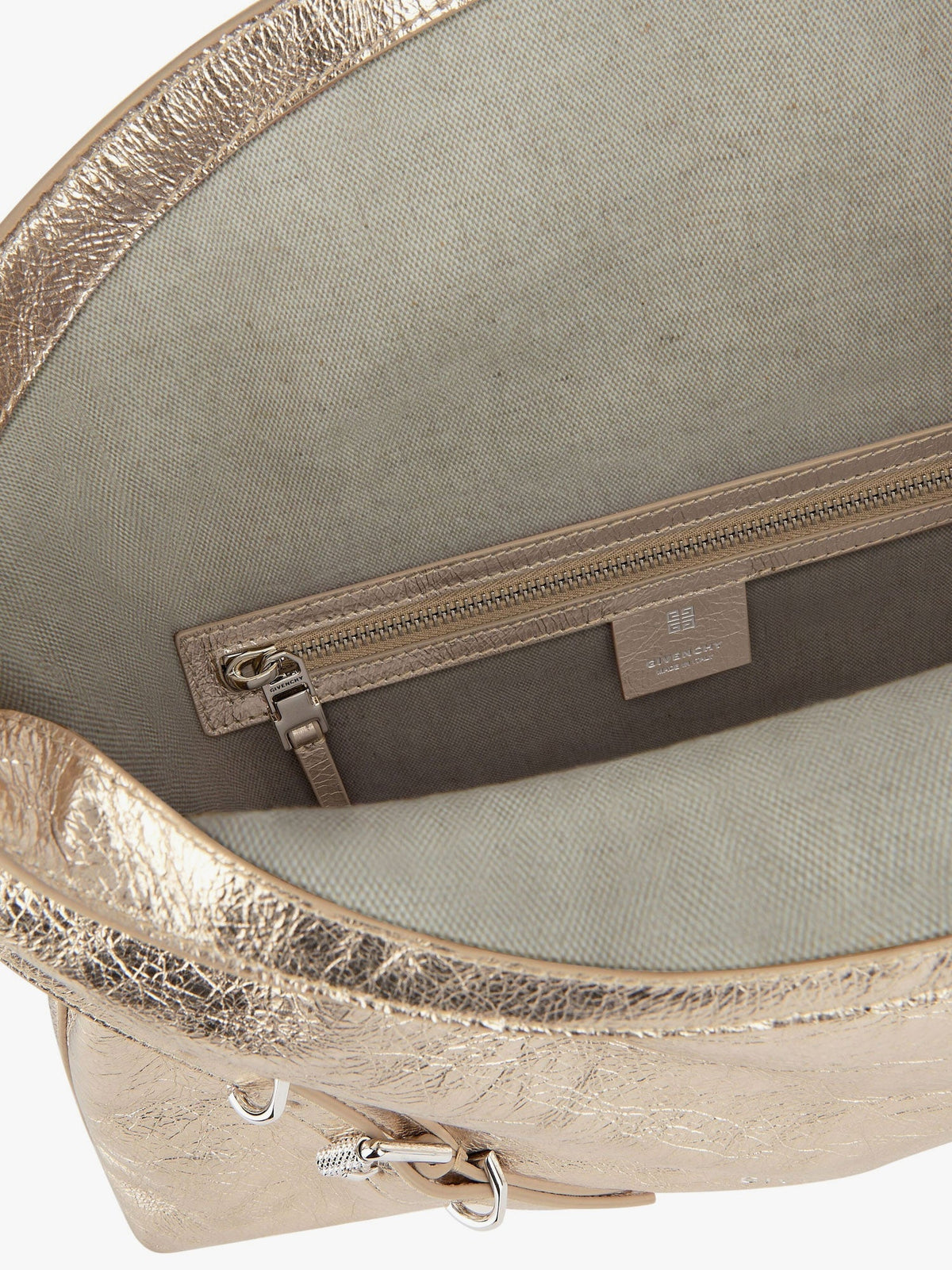 Givenchy Voyou metallized leather shoulder bag - Oro