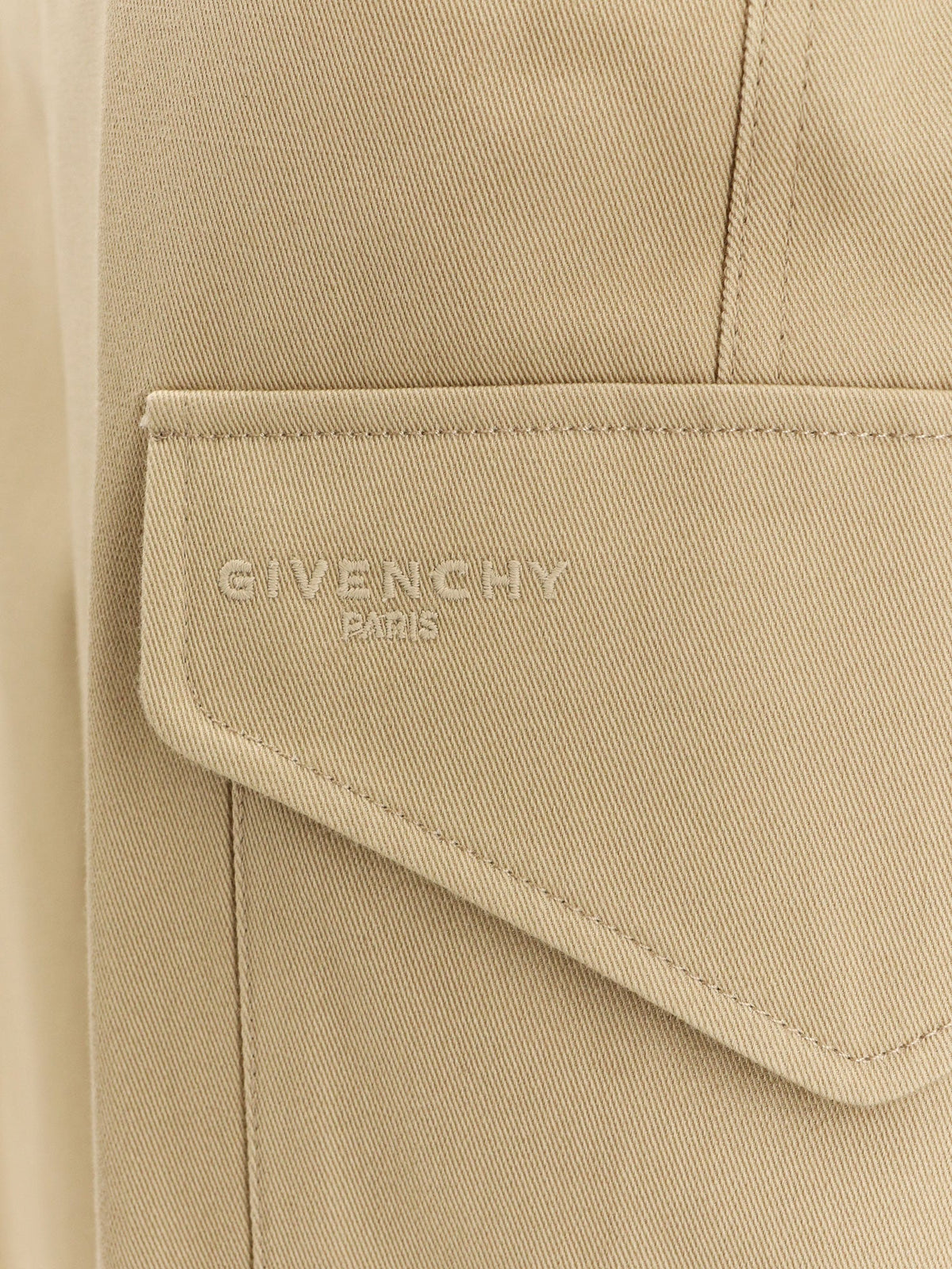 Givenchy Cotton and wool cargo trousers - Beige