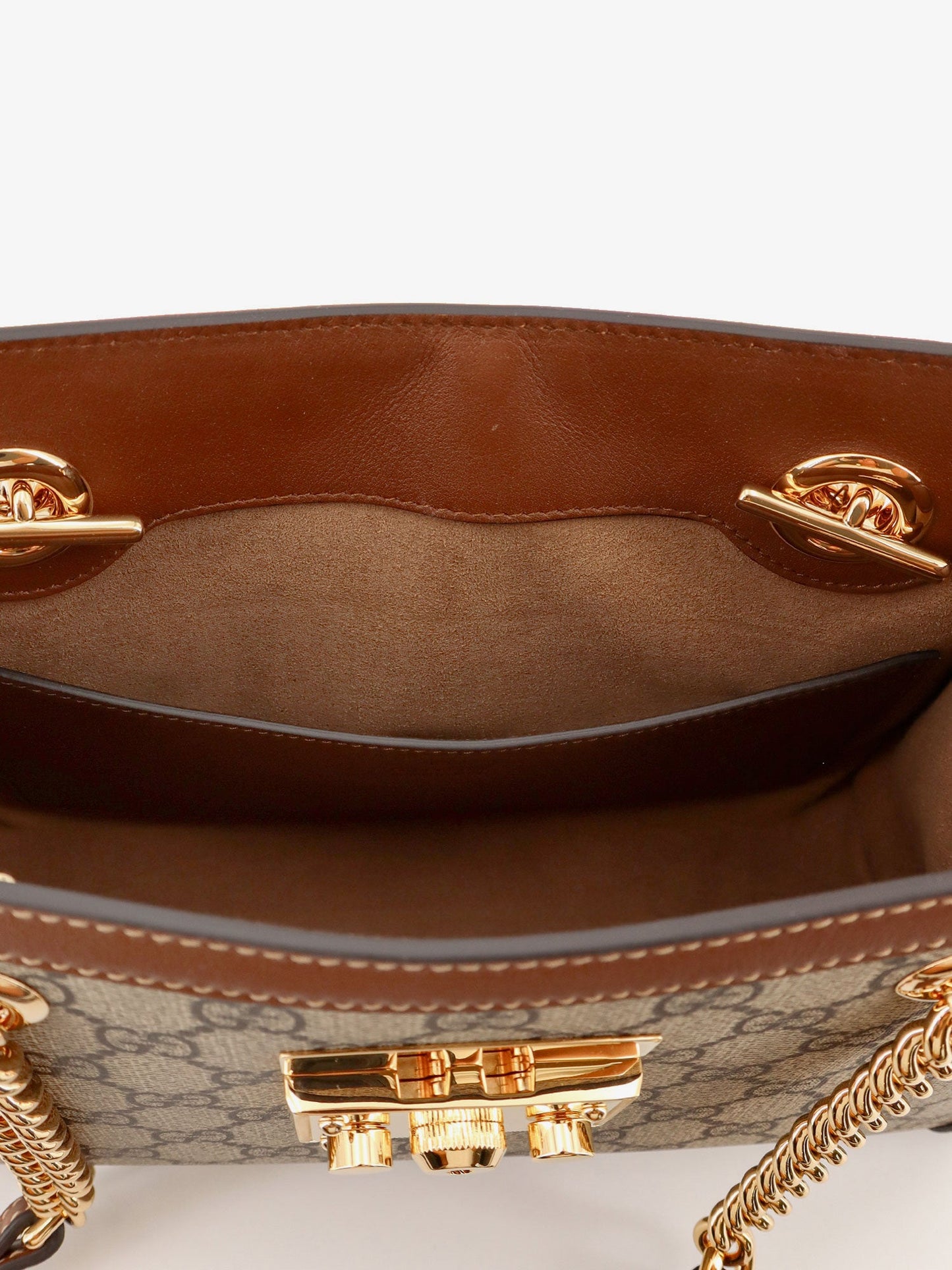 Gucci Padlock Gg Supreme Fabric Shoulder Bag