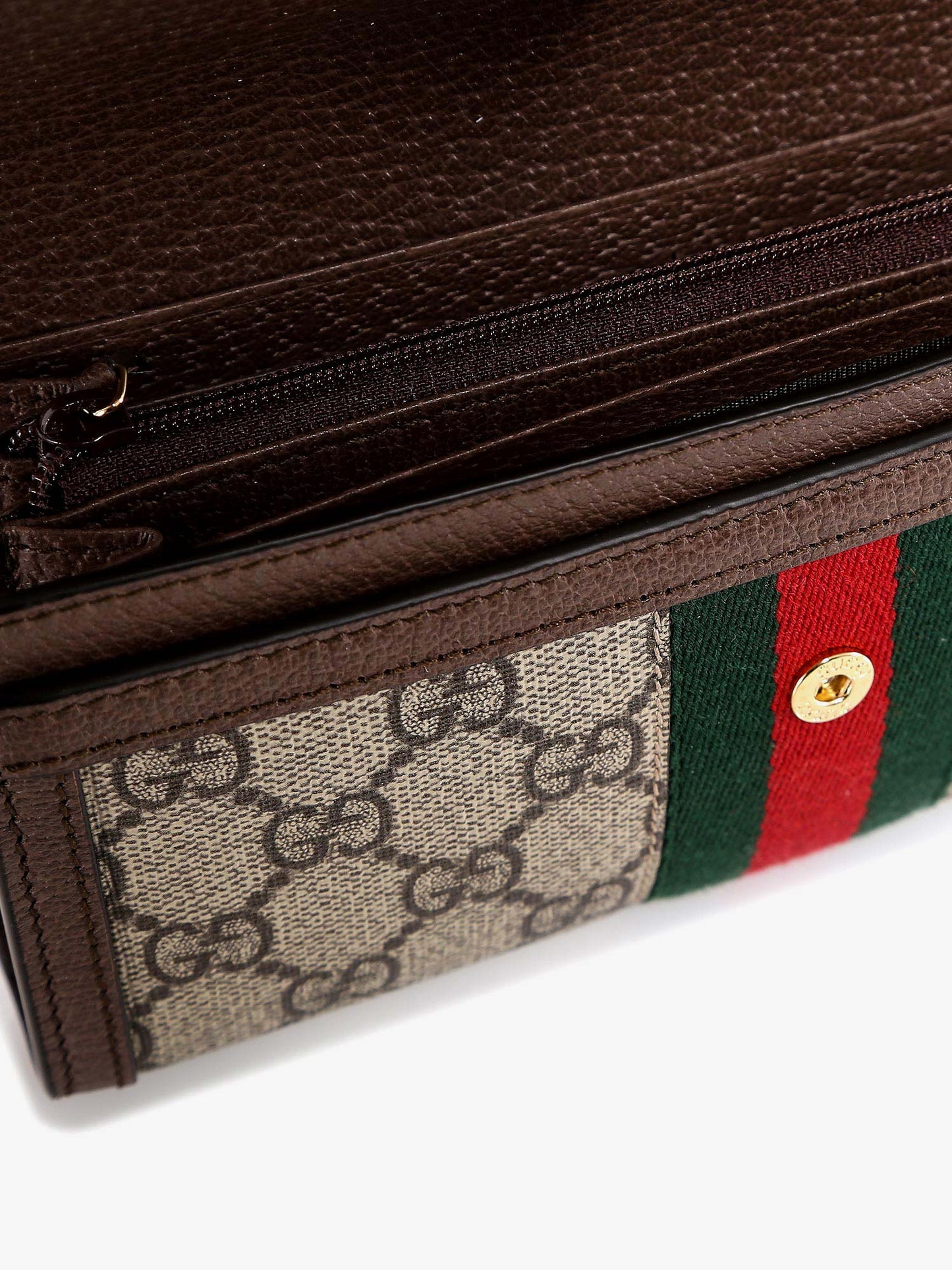 Gucci Supreme Gg Fabric And Leather Wallet
