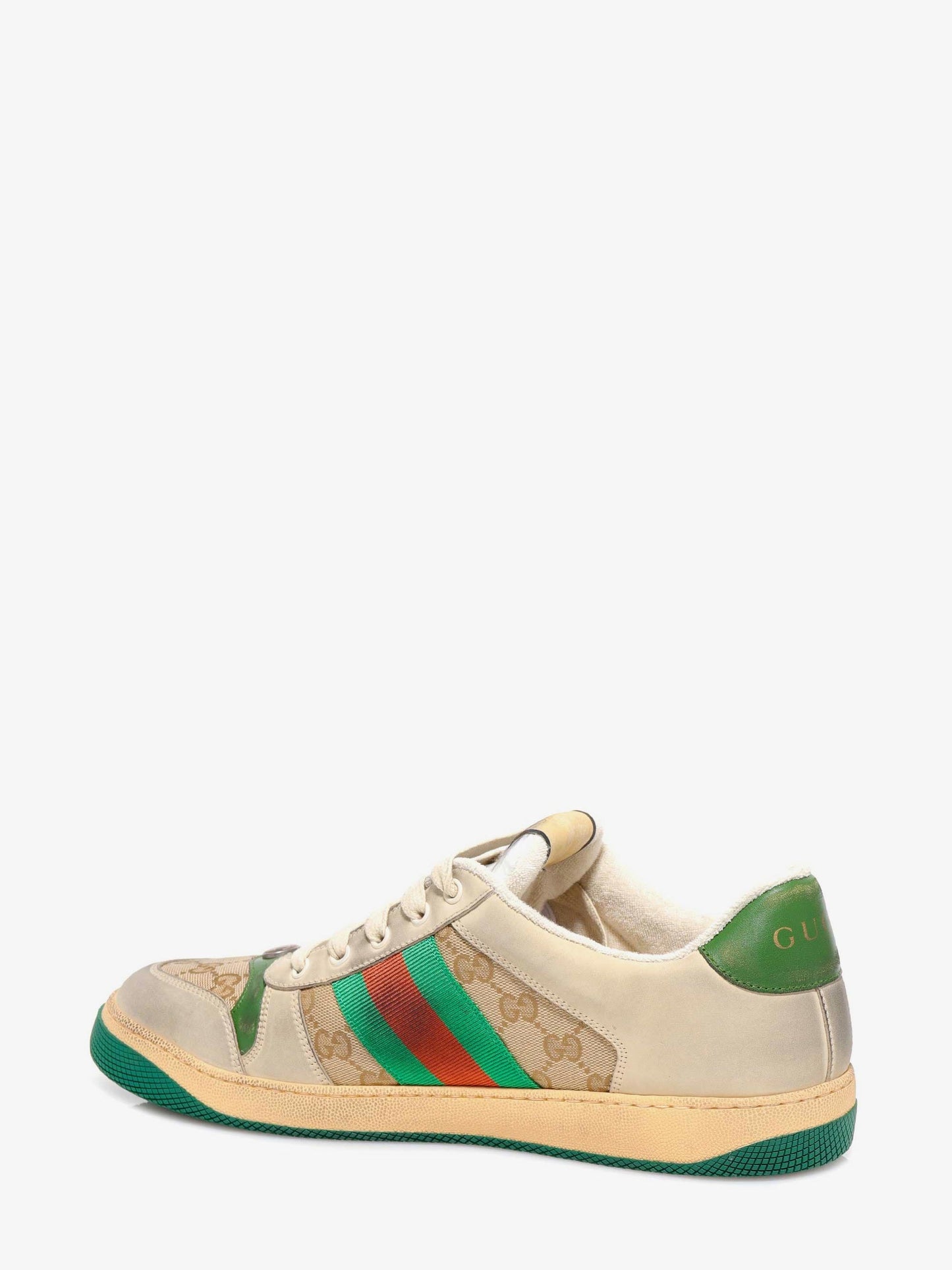 Gucci Screener Gg Low Top Vintage Leather Sneakers