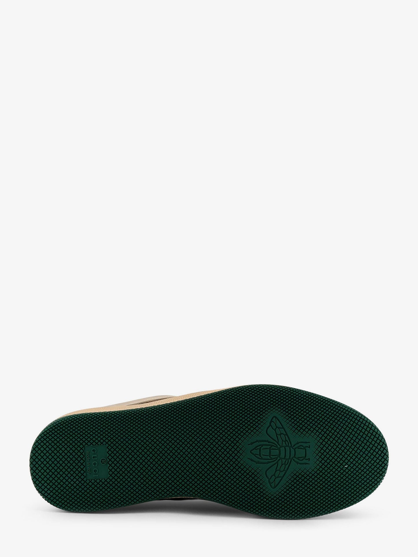 Gucci Screener Low Top Leather And Supreme Gg Fabric Sneakers
