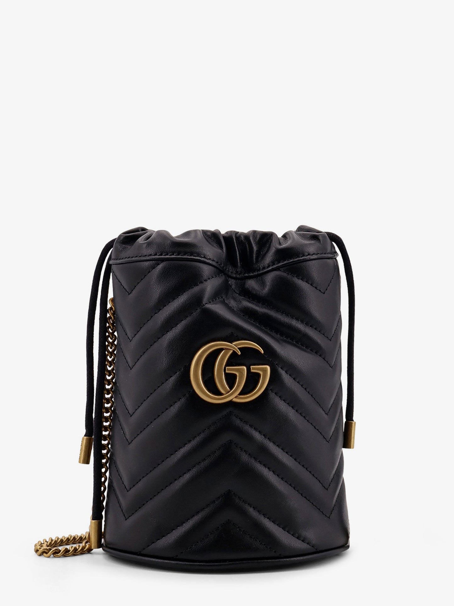 Gucci Gg Marmont Small Matelassé Leather Bucket Bag