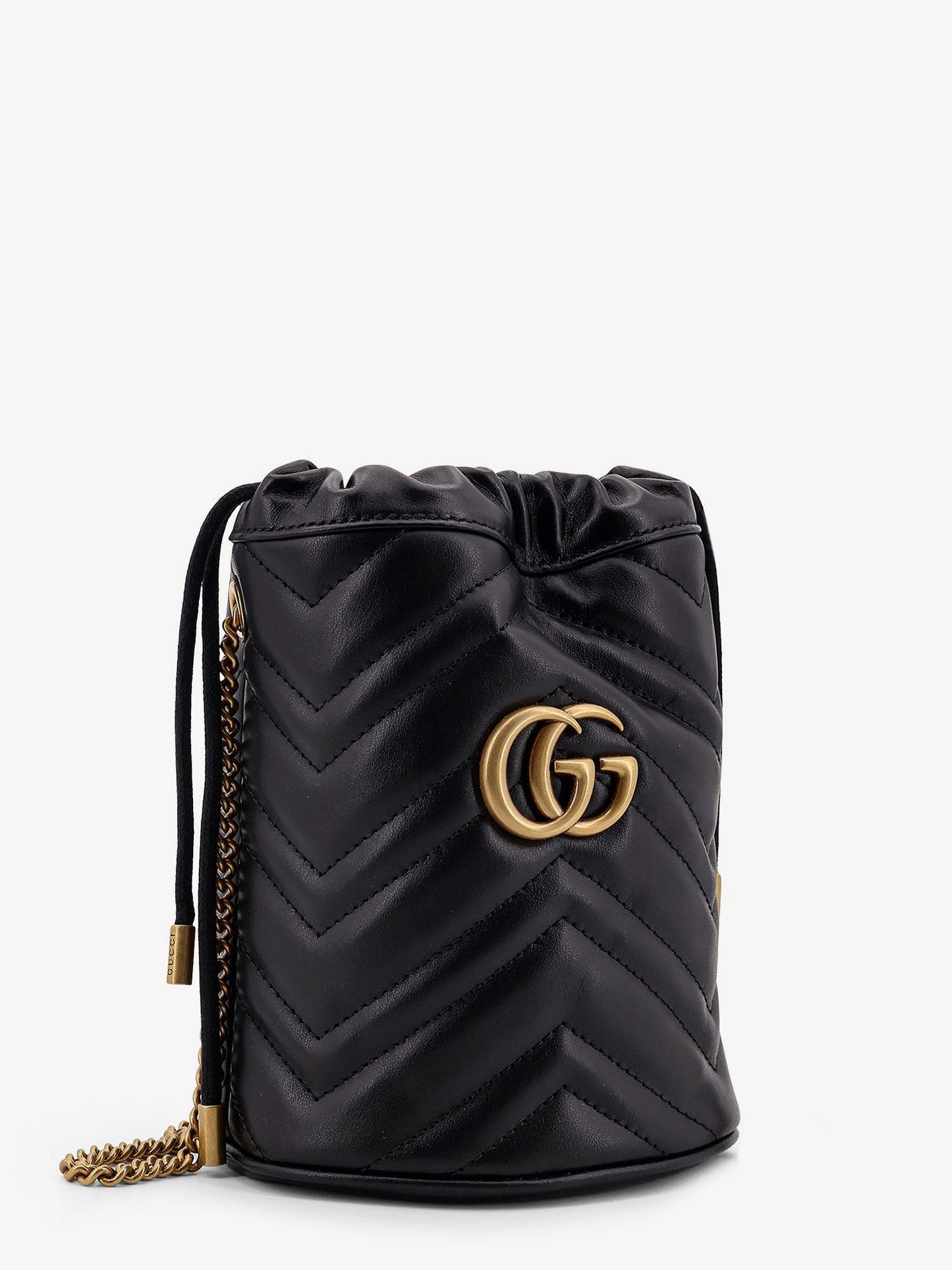 Gucci Gg Marmont Small Matelassé Leather Bucket Bag